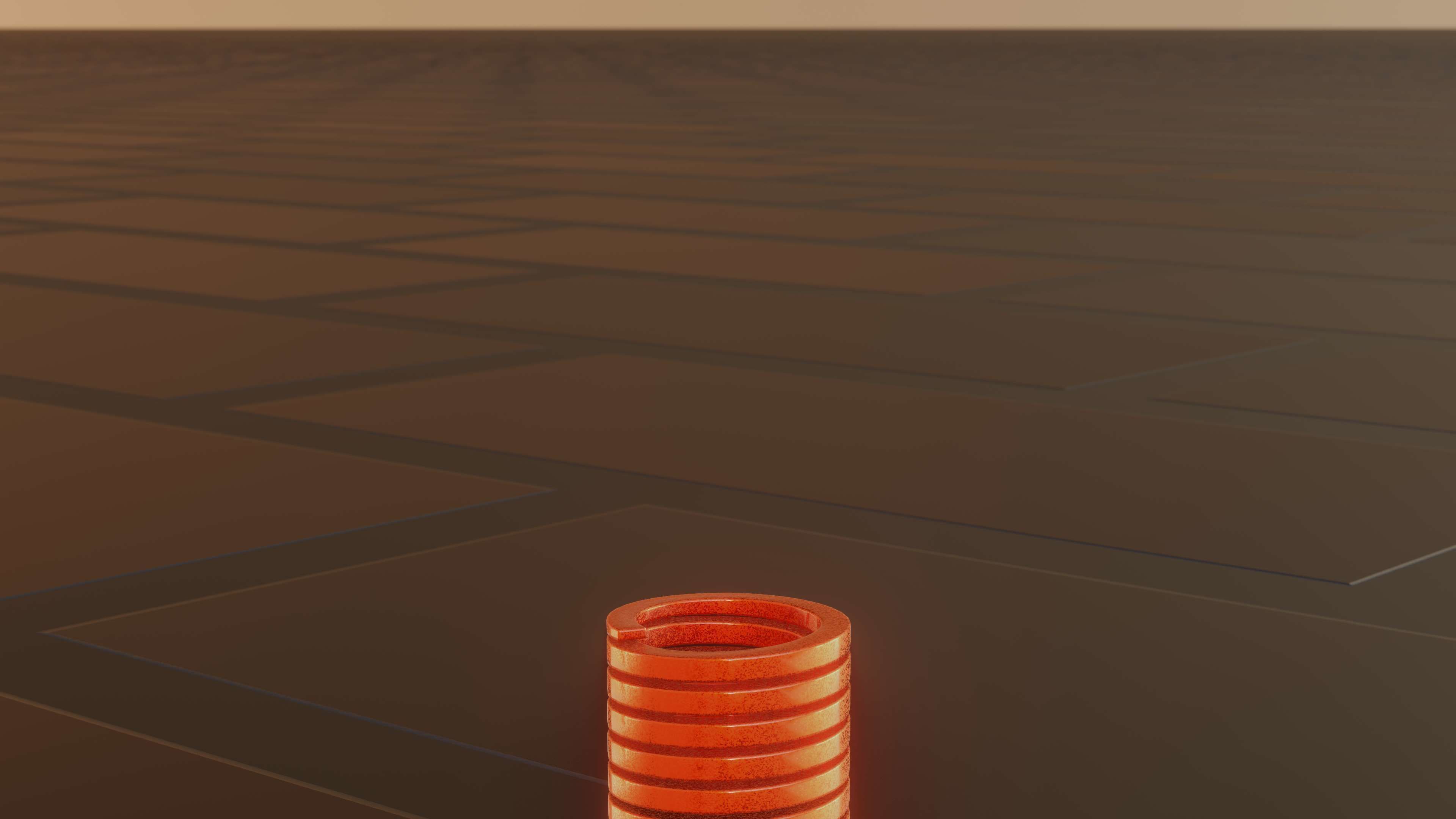 E-Scooter Spring with Procedural PBR Material Setup 3D model_49