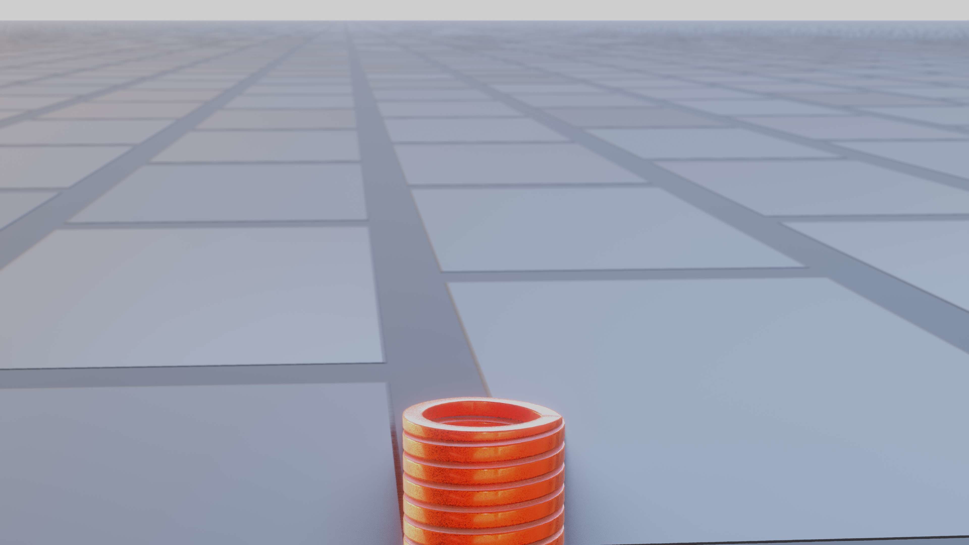 E-Scooter Spring with Procedural PBR Material Setup 3D model_22