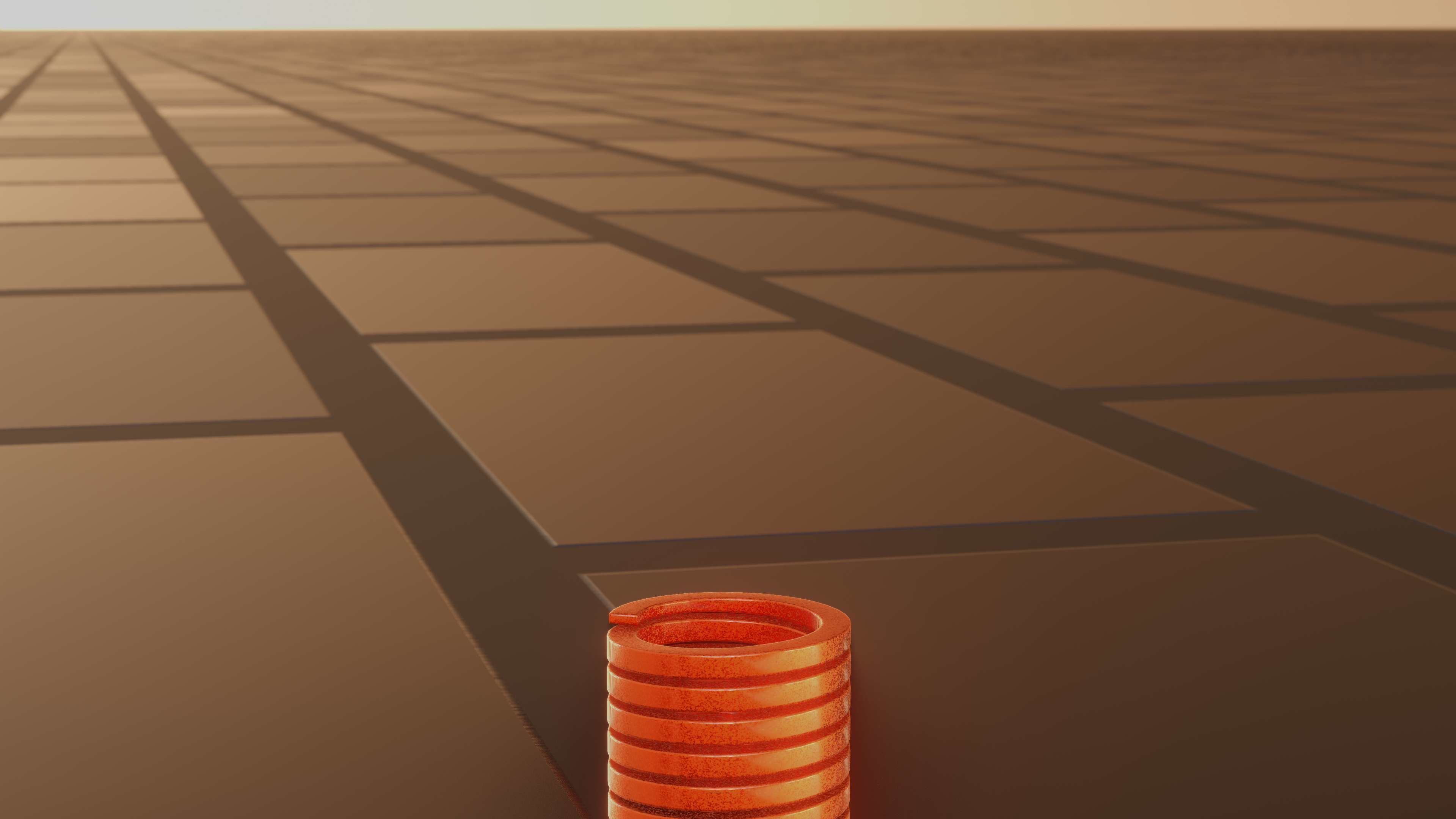 E-Scooter Spring with Procedural PBR Material Setup 3D model_56