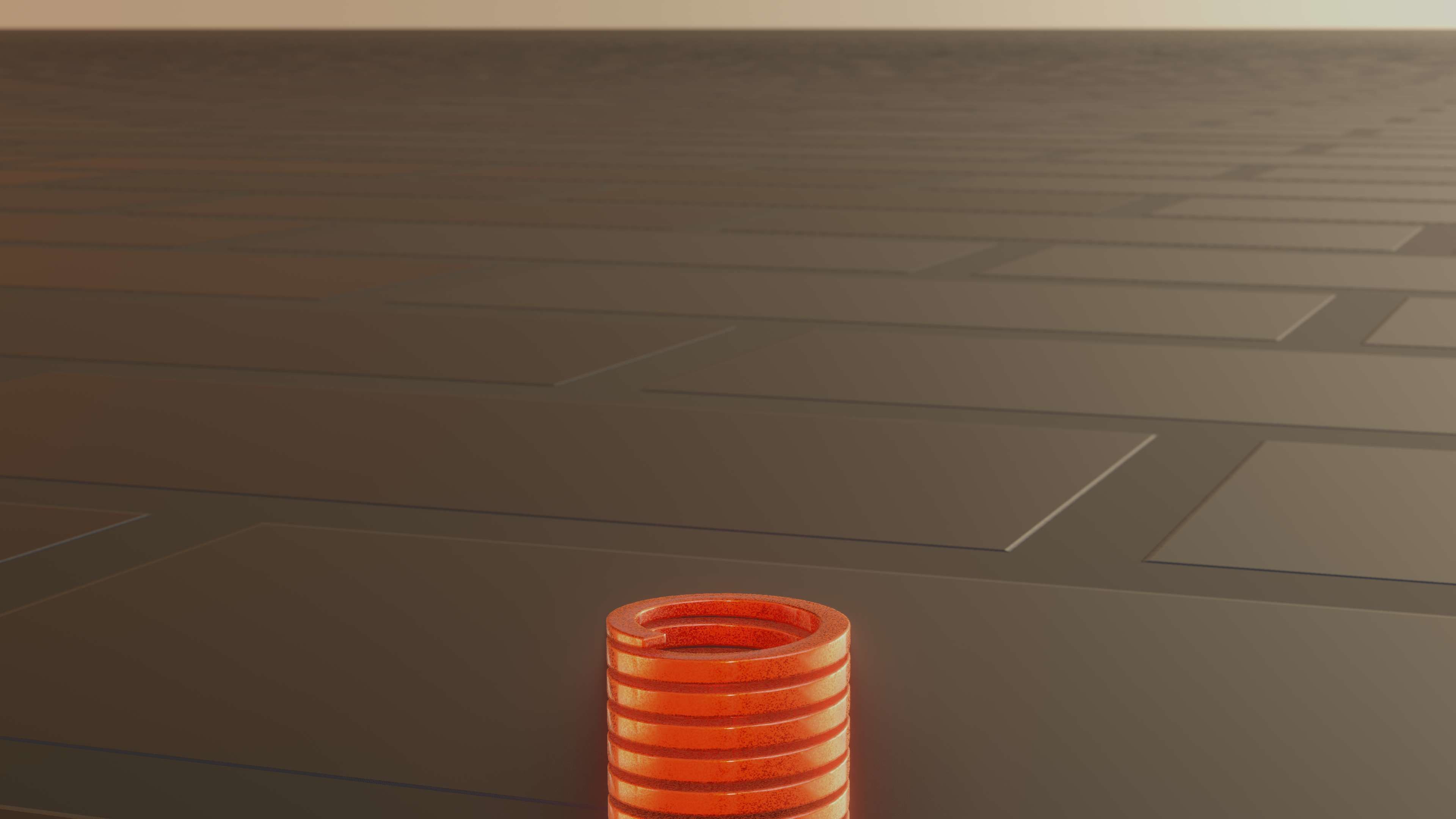 E-Scooter Spring with Procedural PBR Material Setup 3D model_45