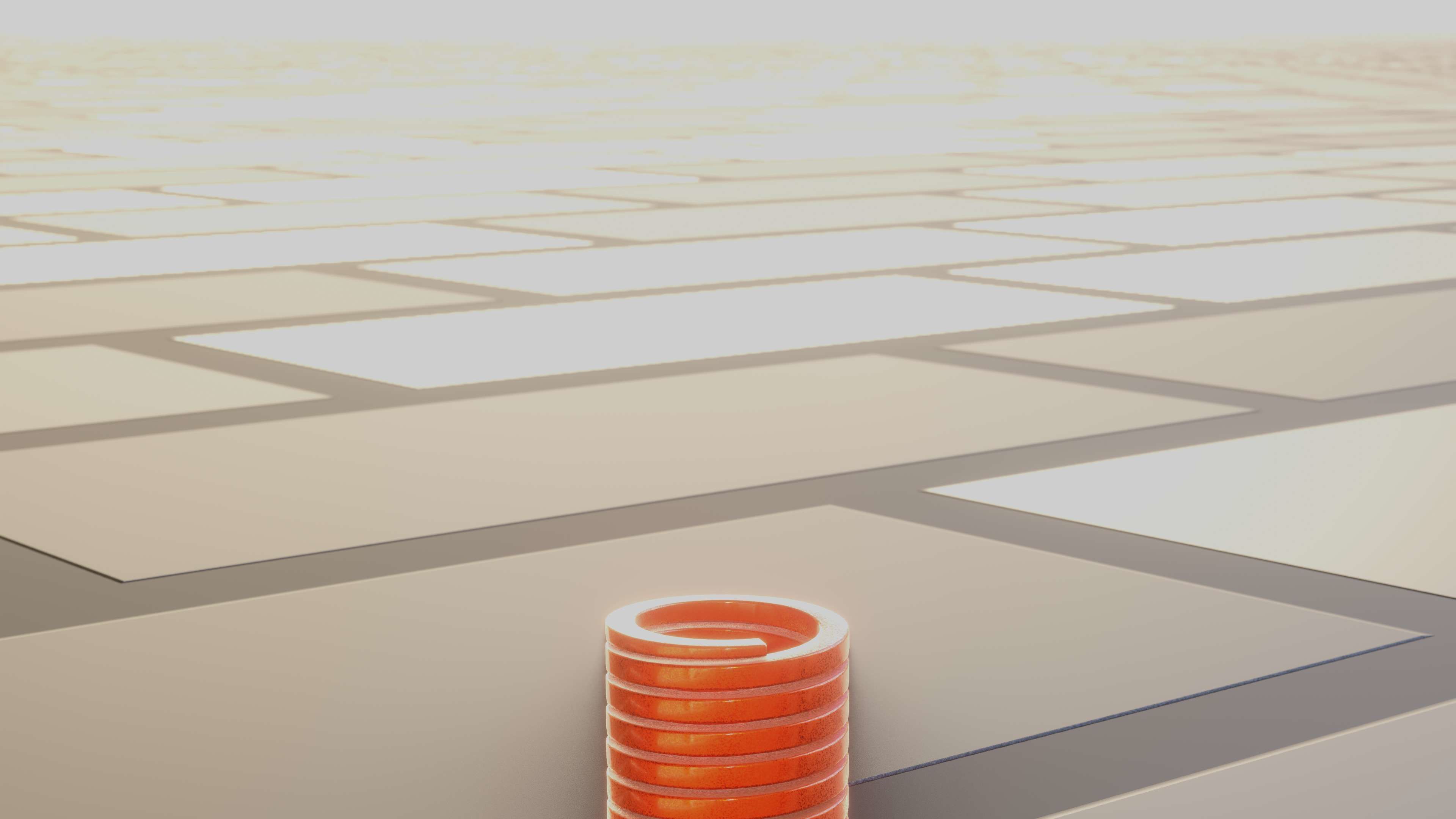 E-Scooter Spring with Procedural PBR Material Setup 3D model_33