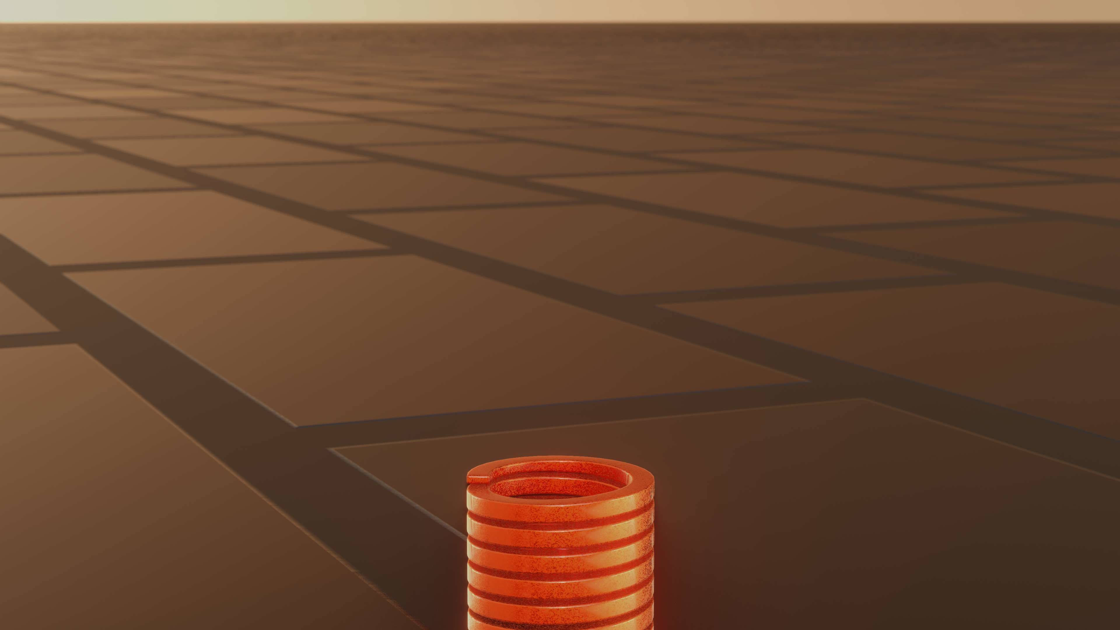 E-Scooter Spring with Procedural PBR Material Setup 3D model_54