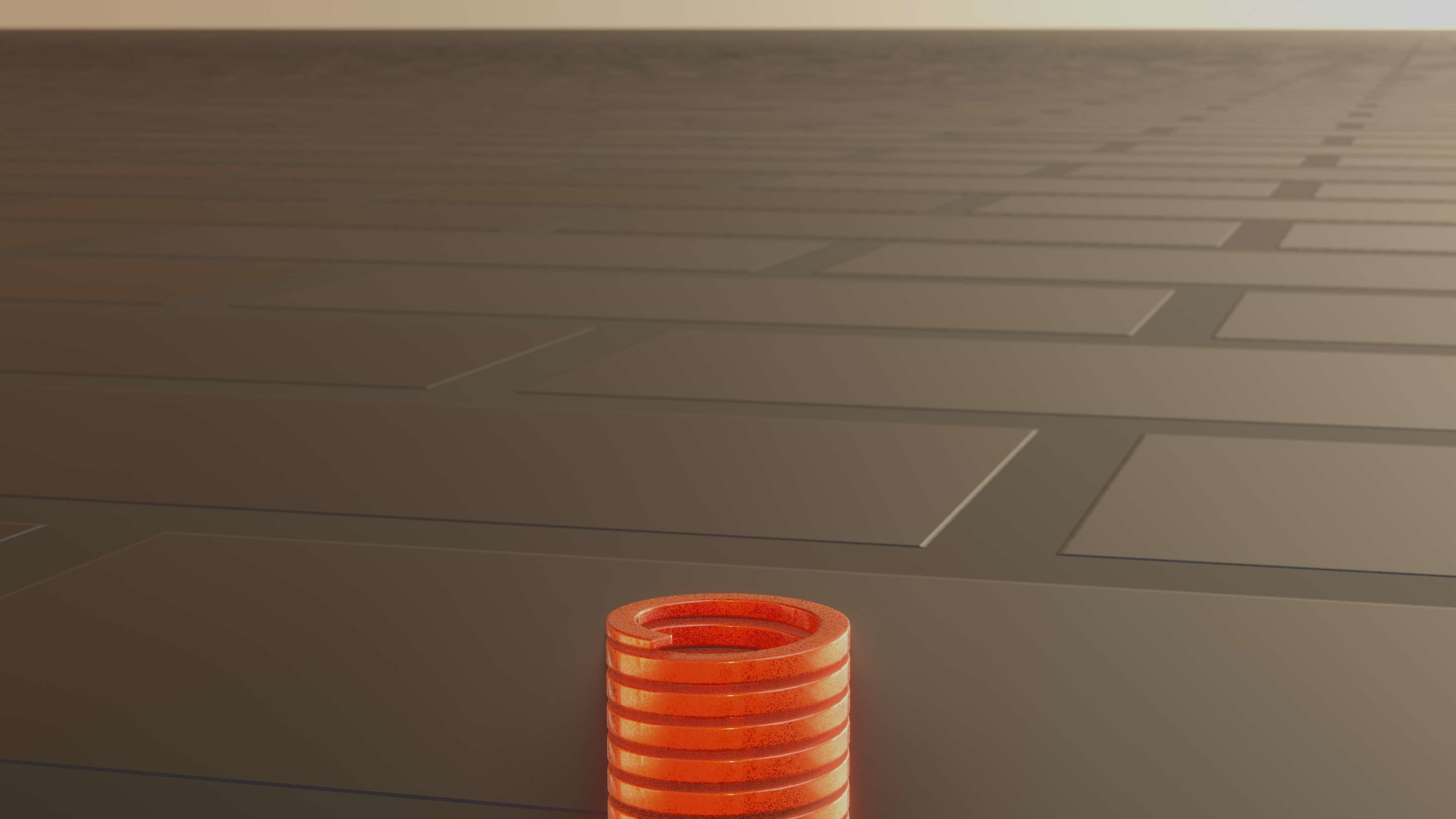 E-Scooter Spring with Procedural PBR Material Setup 3D model_44