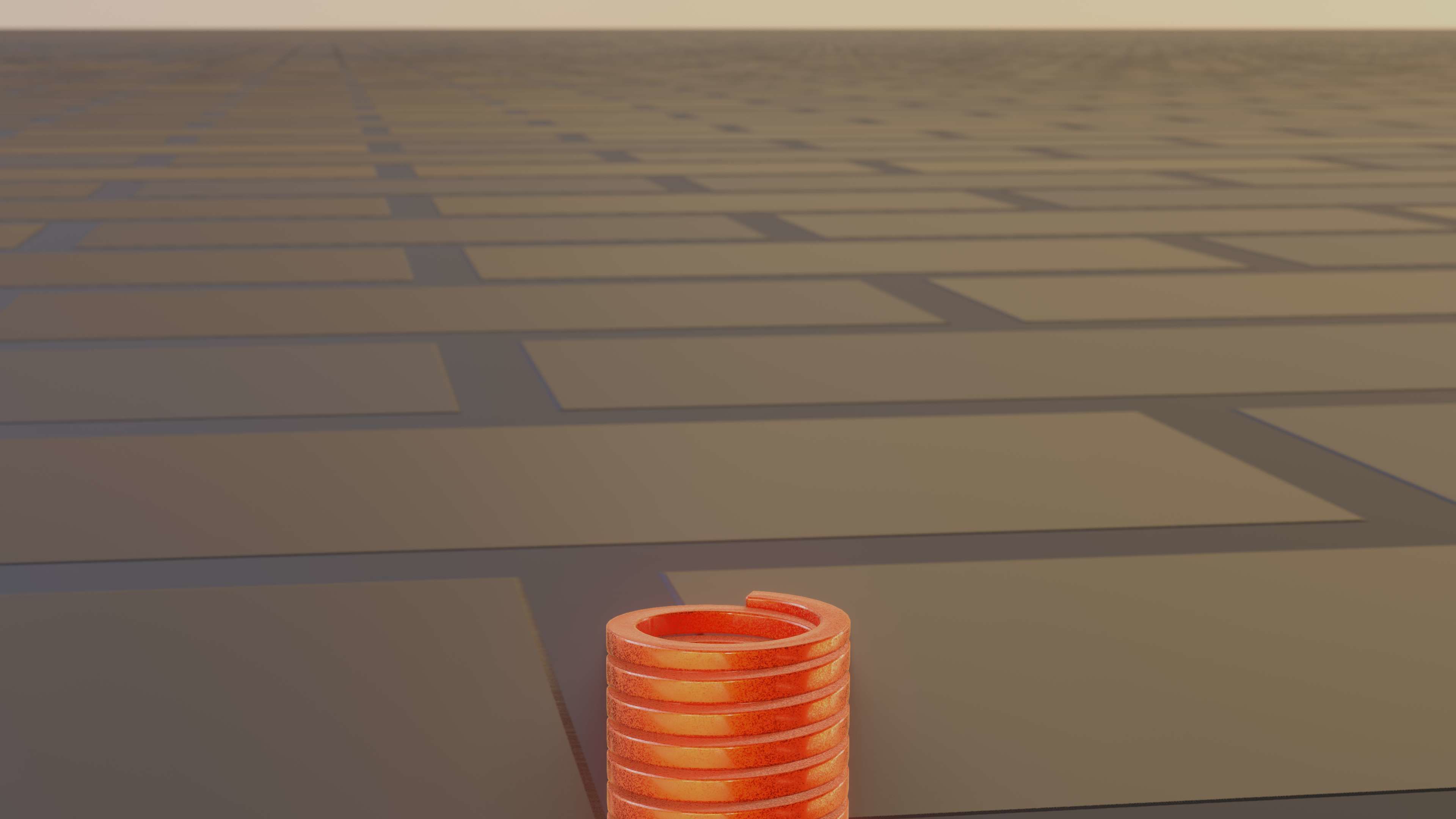 E-Scooter Spring with Procedural PBR Material Setup 3D model_75