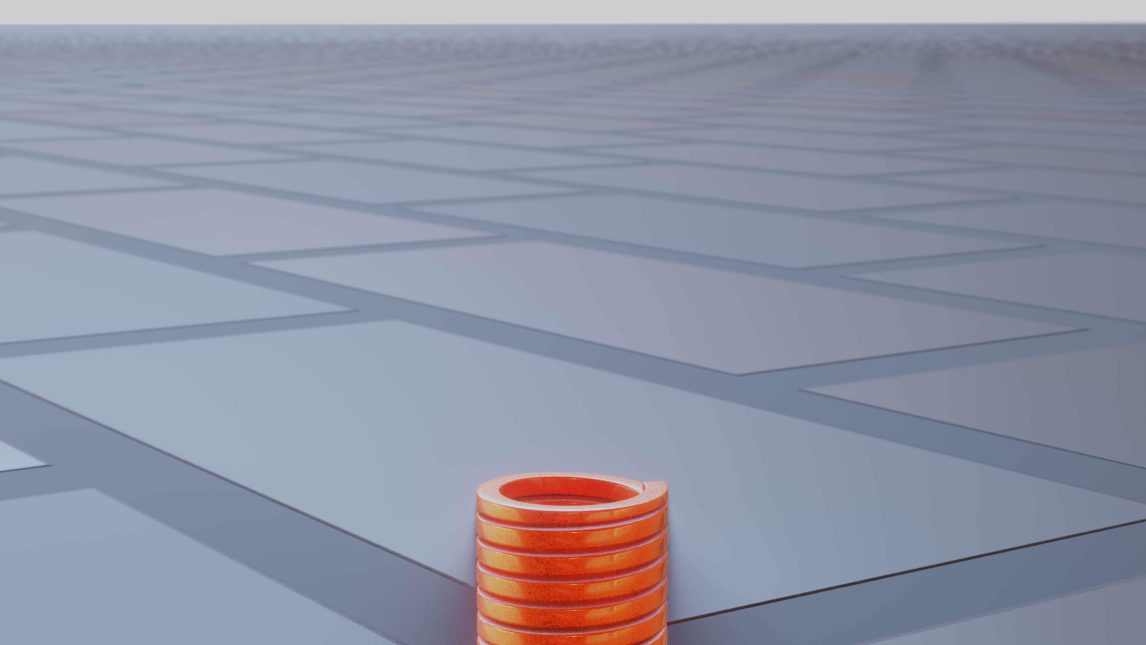 E-Scooter Spring with Procedural PBR Material Setup 3D model_16