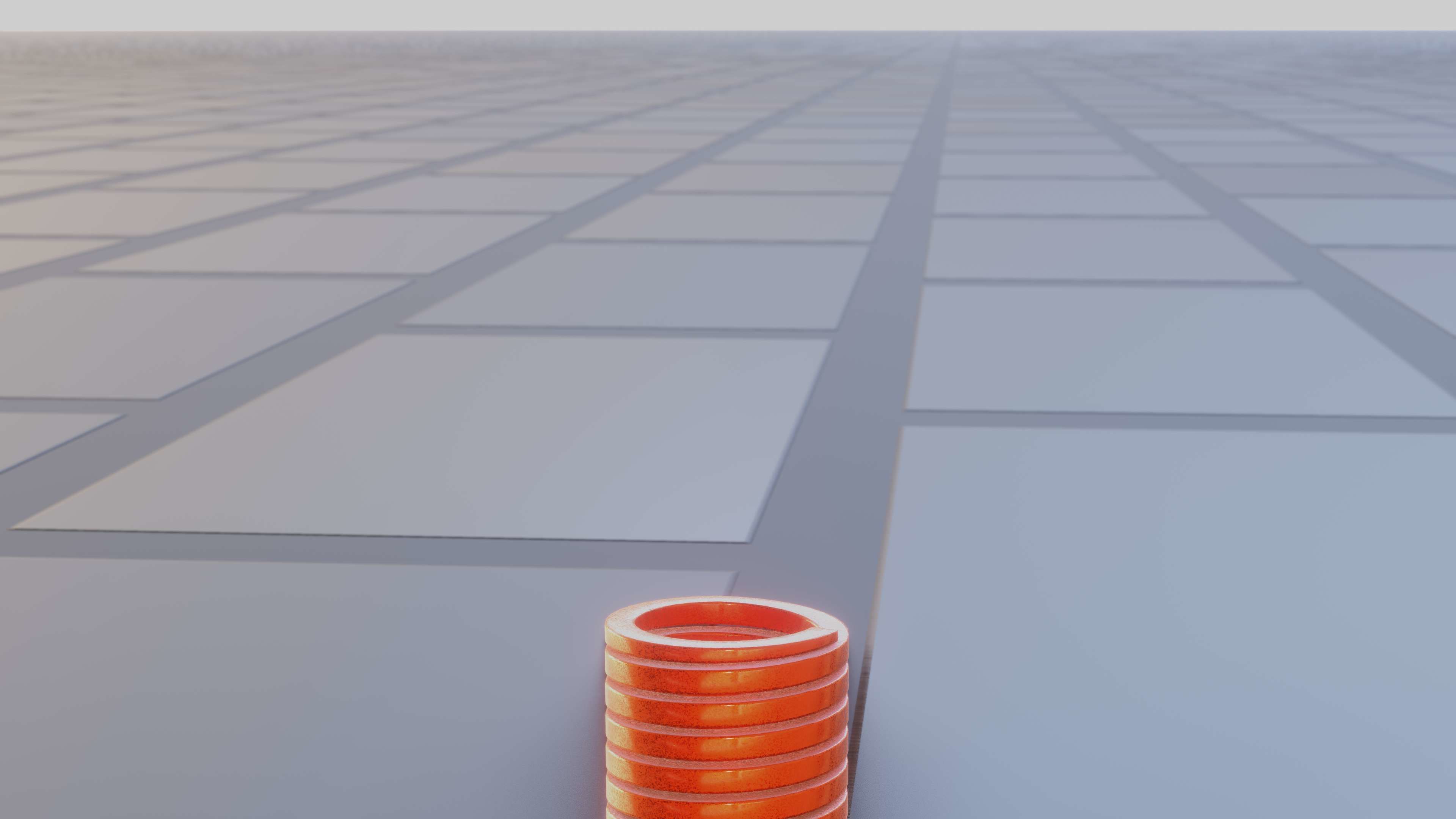 E-Scooter Spring with Procedural PBR Material Setup 3D model_24