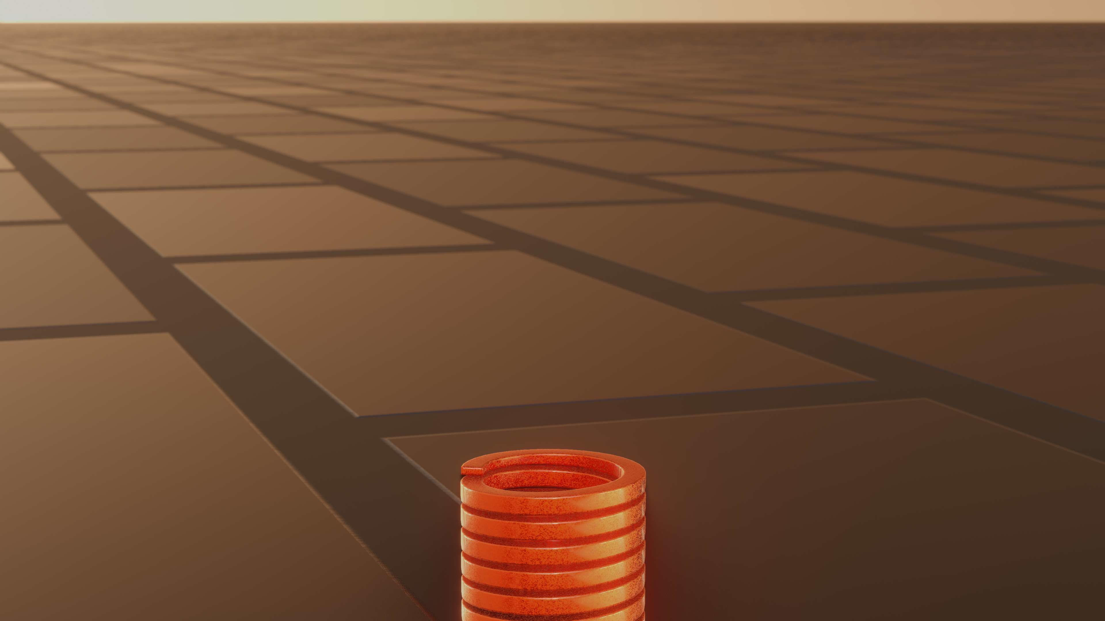 E-Scooter Spring with Procedural PBR Material Setup 3D model_55