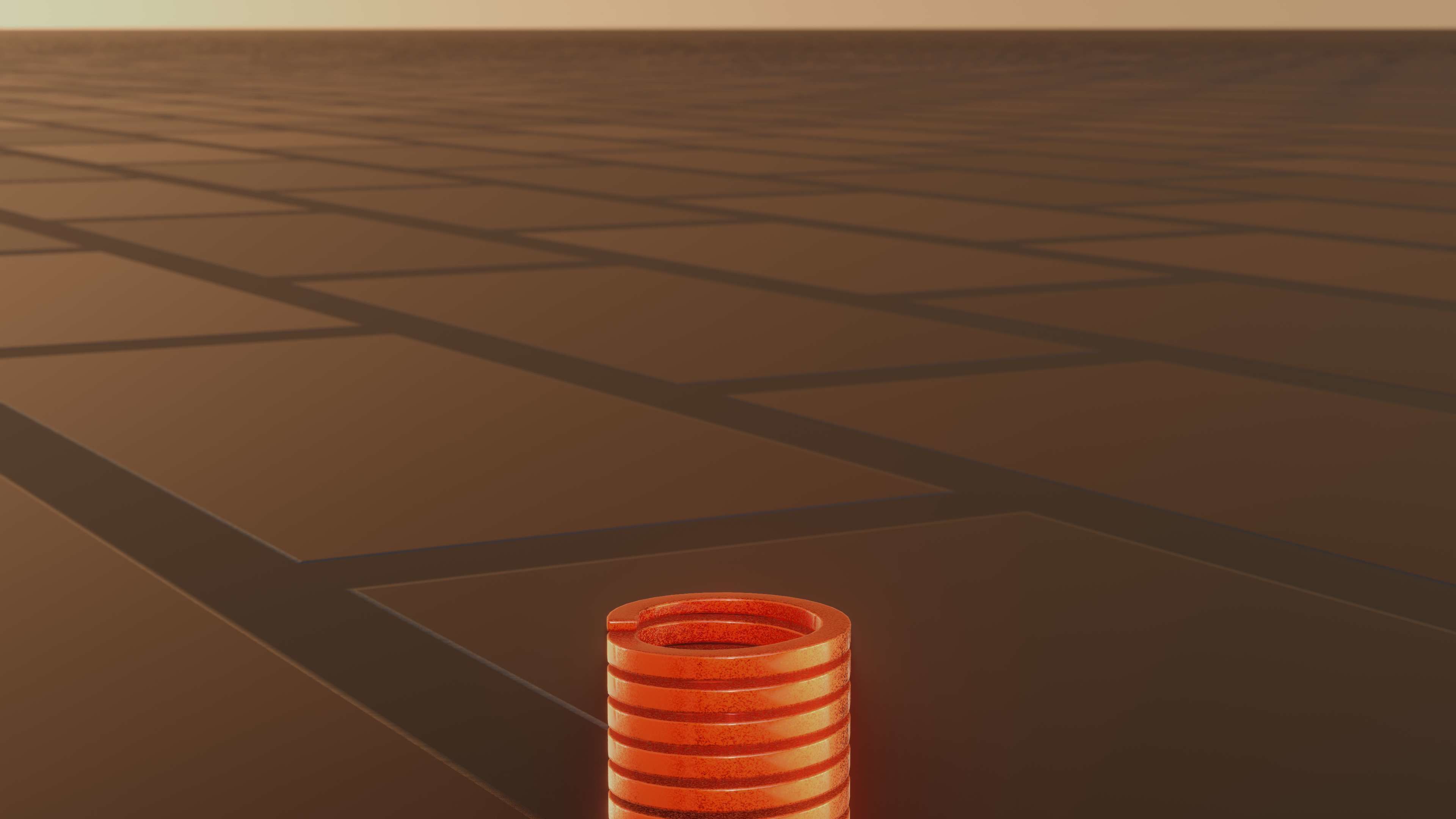 E-Scooter Spring with Procedural PBR Material Setup 3D model_53