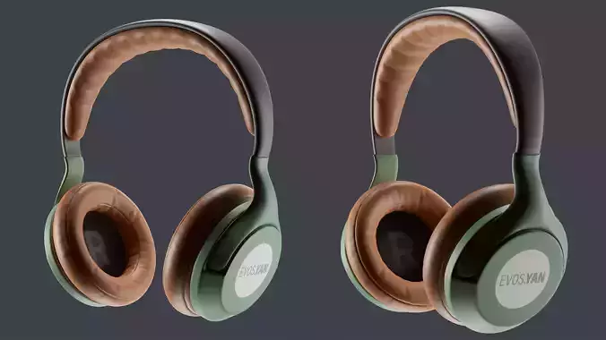 Headphone pair of headphones 3D model