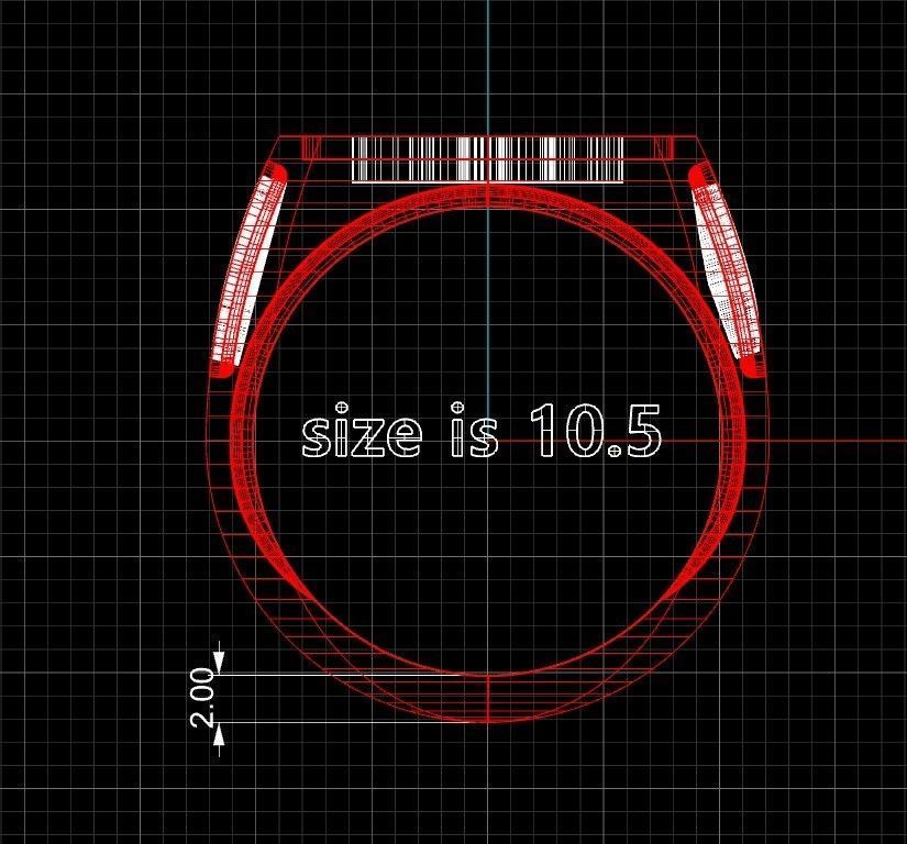 Louis vuitton LV ring men man 3D print model_8