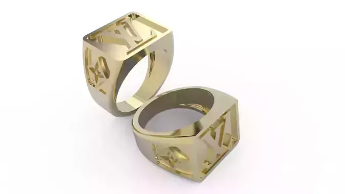 Louis vuitton LV ring men man 3D print model