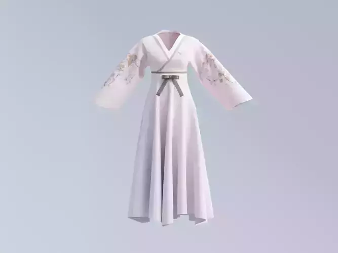 Hanfu Hanbok clothes  3D model