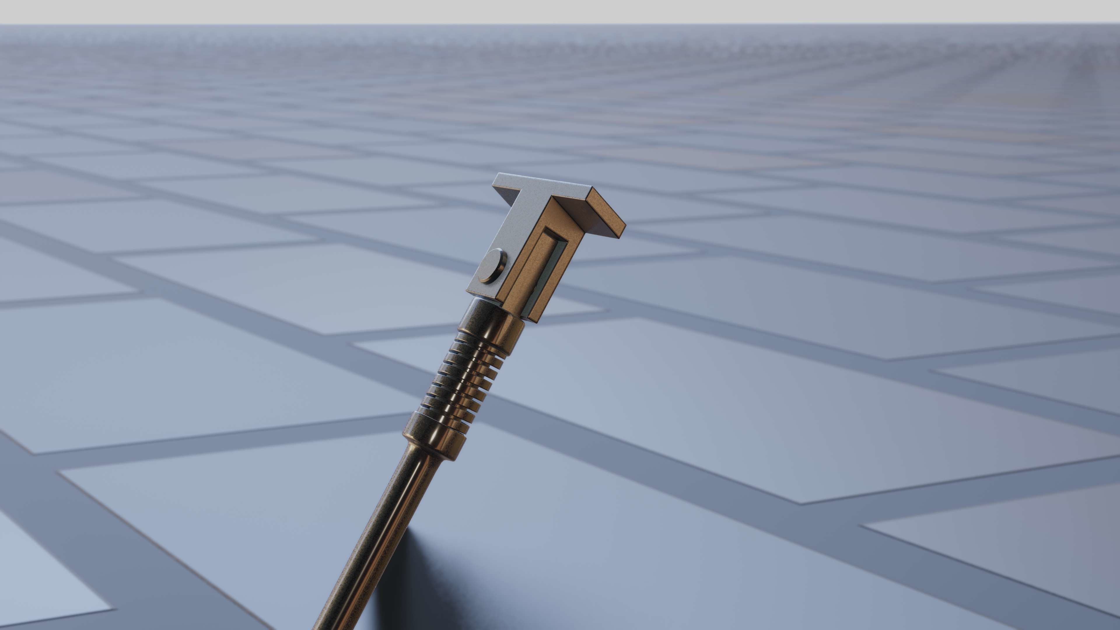 E-Scooter Stand with Procedural PBR Material Setup 3D model_25