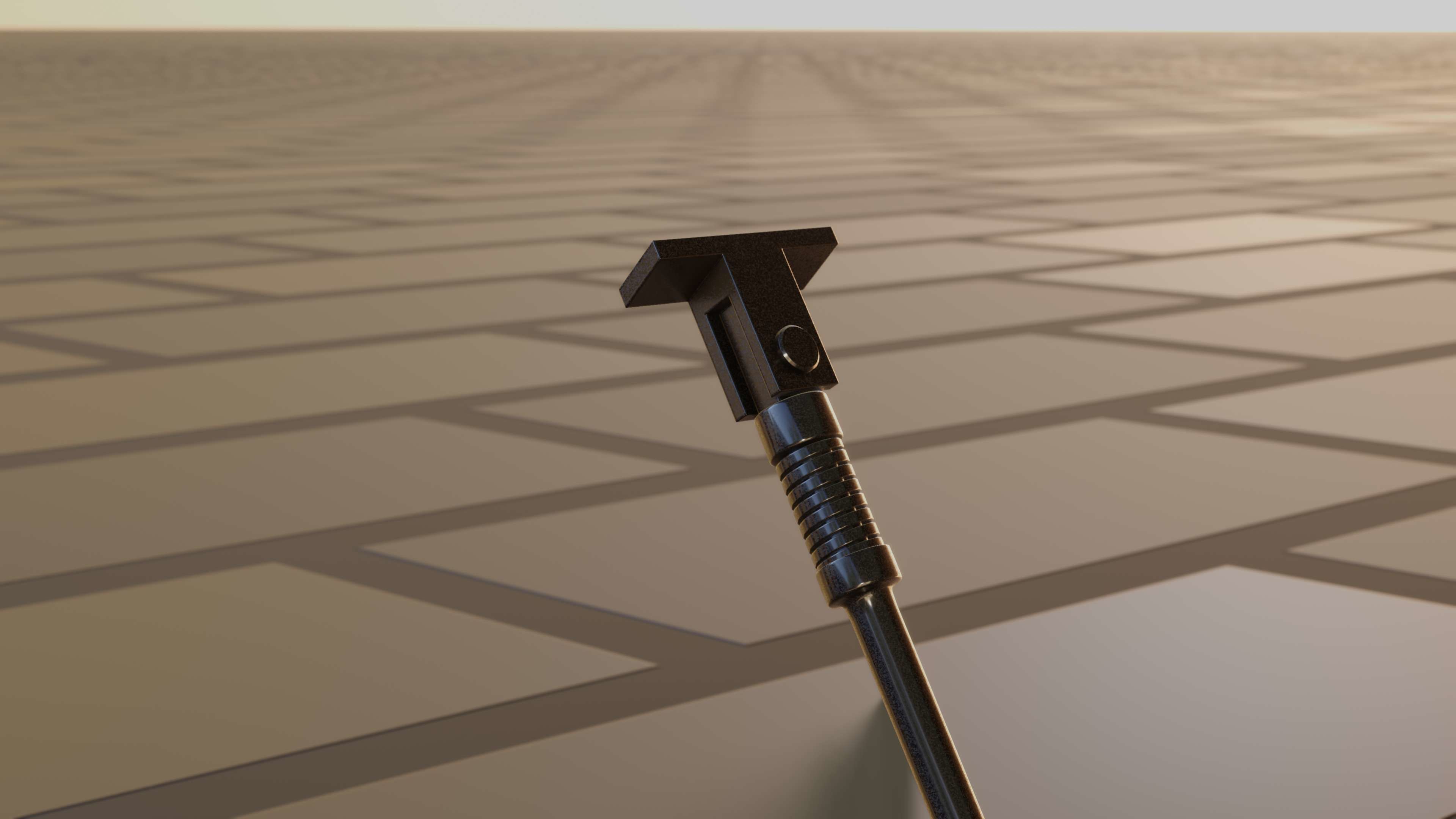 E-Scooter Stand with Procedural PBR Material Setup 3D model_71