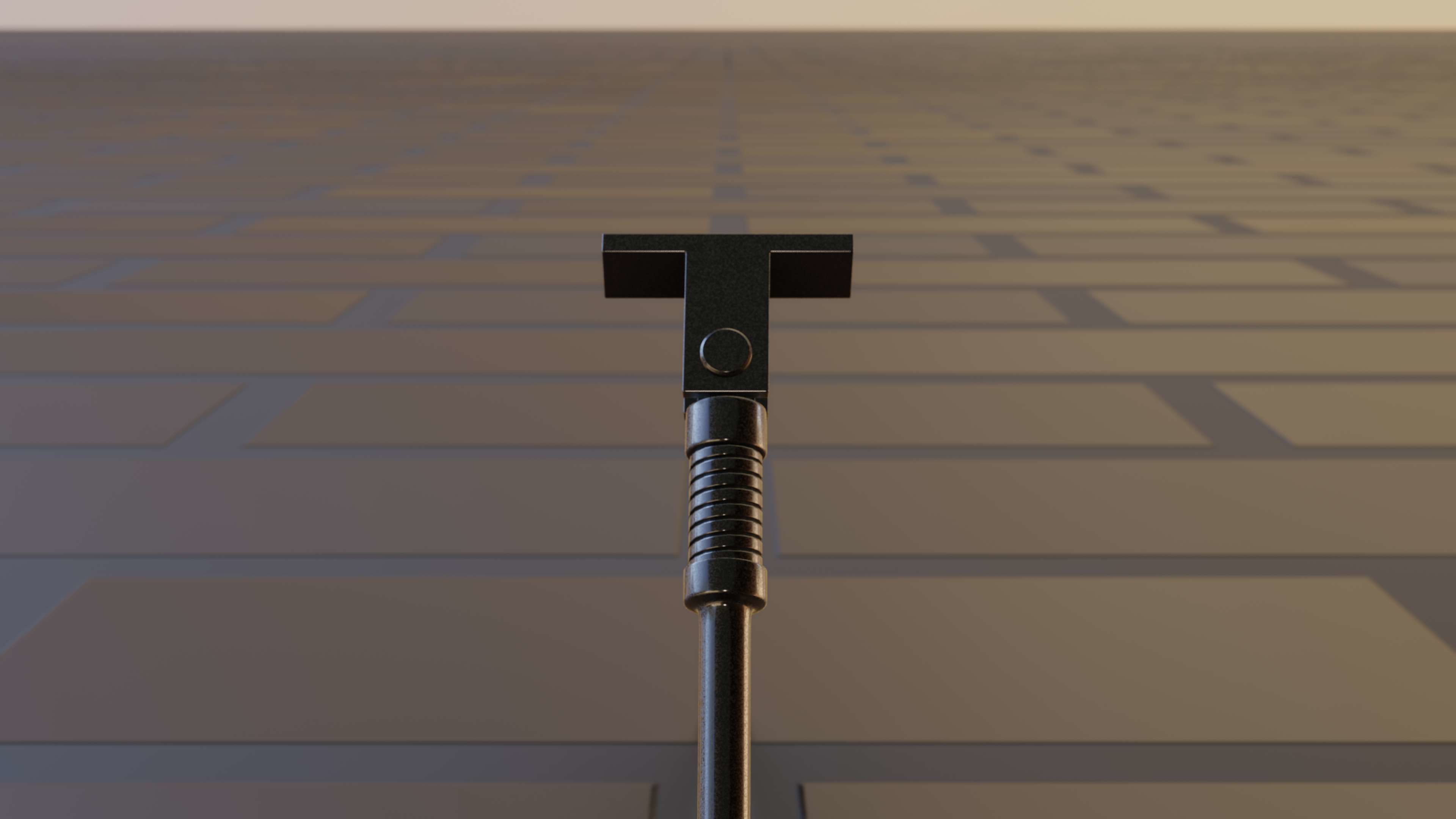E-Scooter Stand with Procedural PBR Material Setup 3D model_6