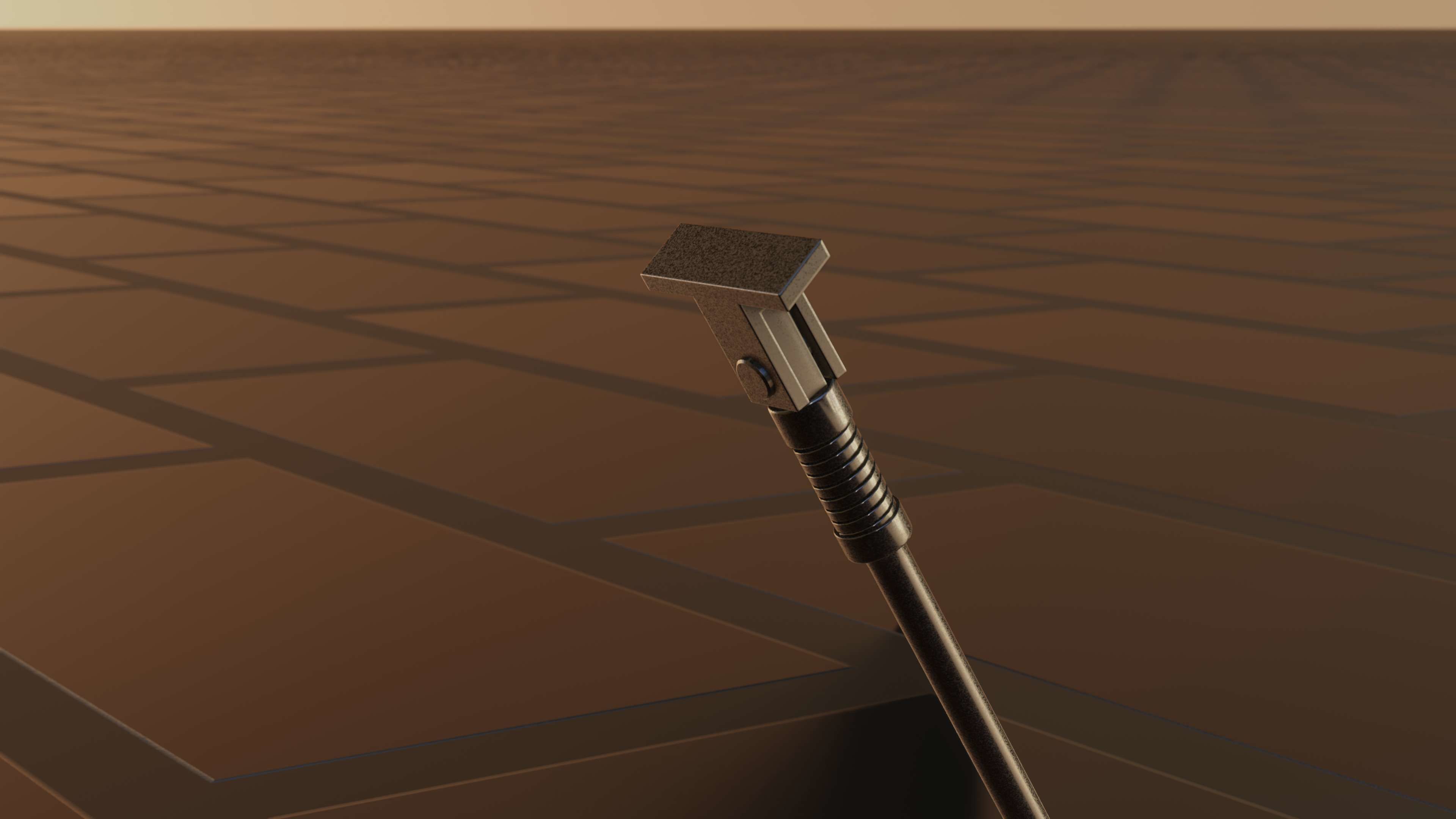 E-Scooter Stand with Procedural PBR Material Setup 3D model_21