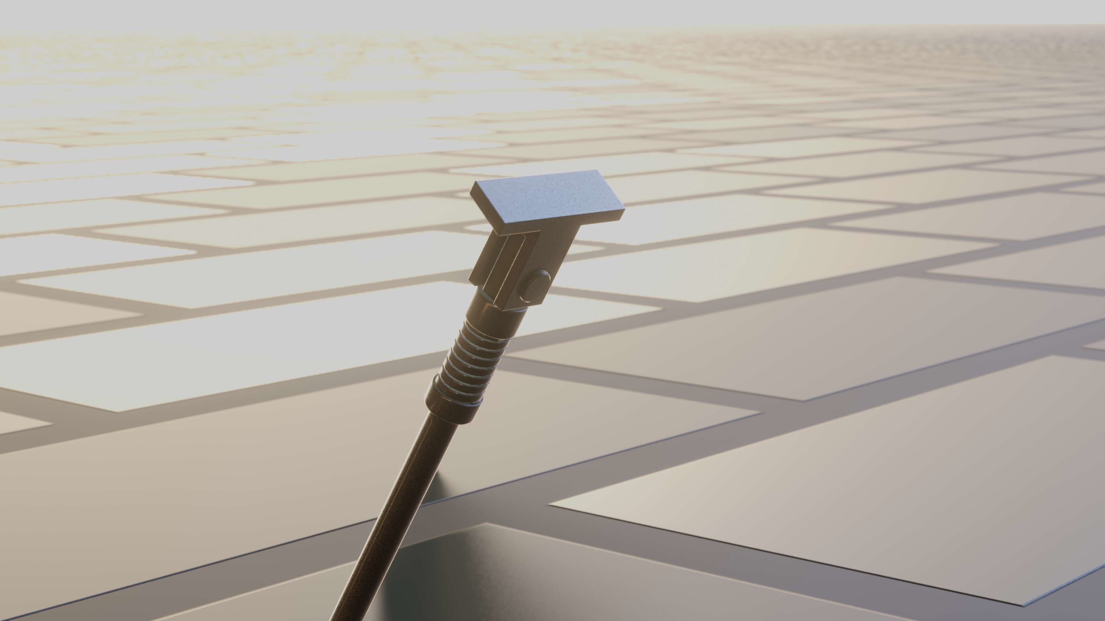 E-Scooter Stand with Procedural PBR Material Setup 3D model_45