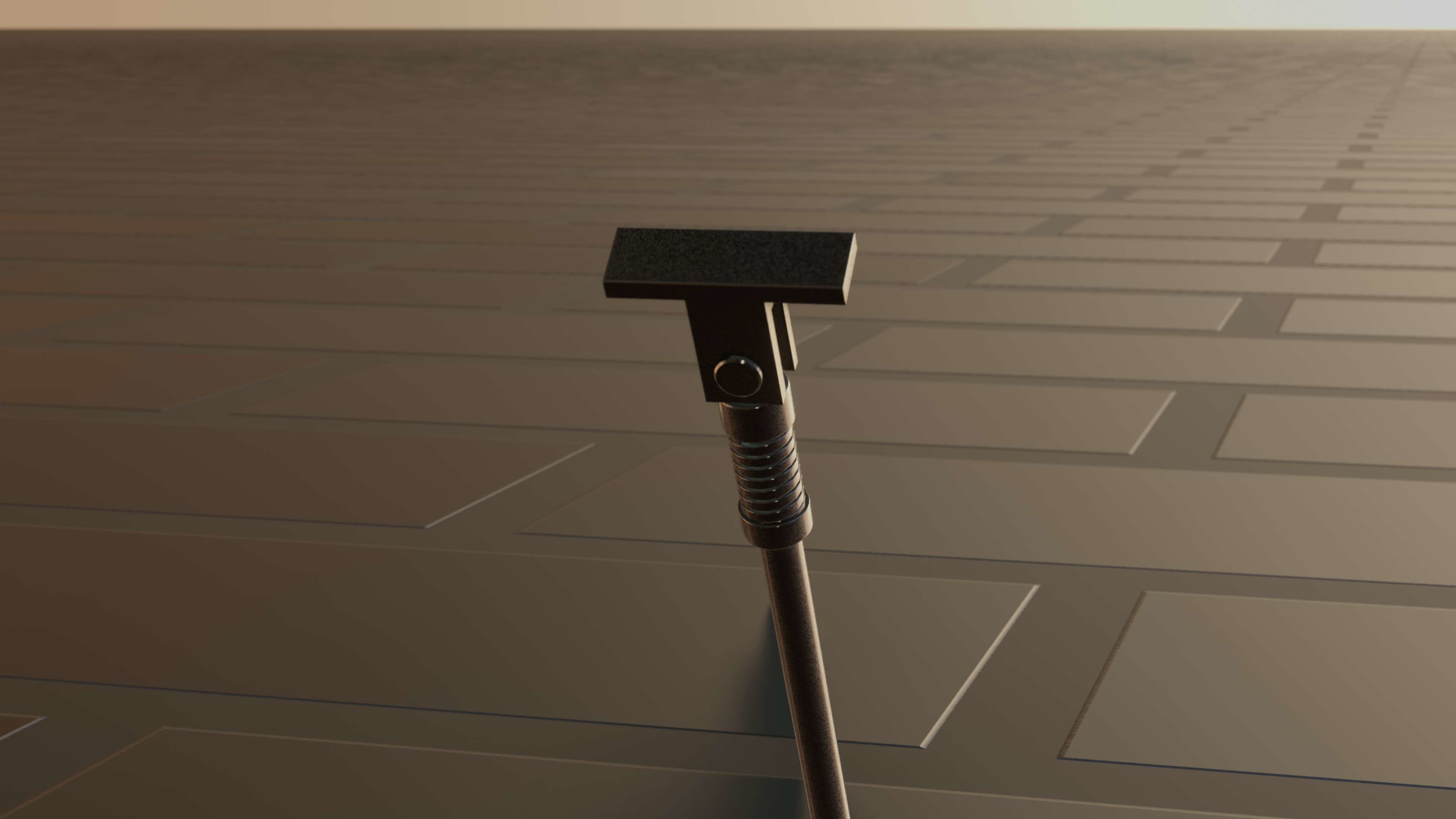 E-Scooter Stand with Procedural PBR Material Setup 3D model_28