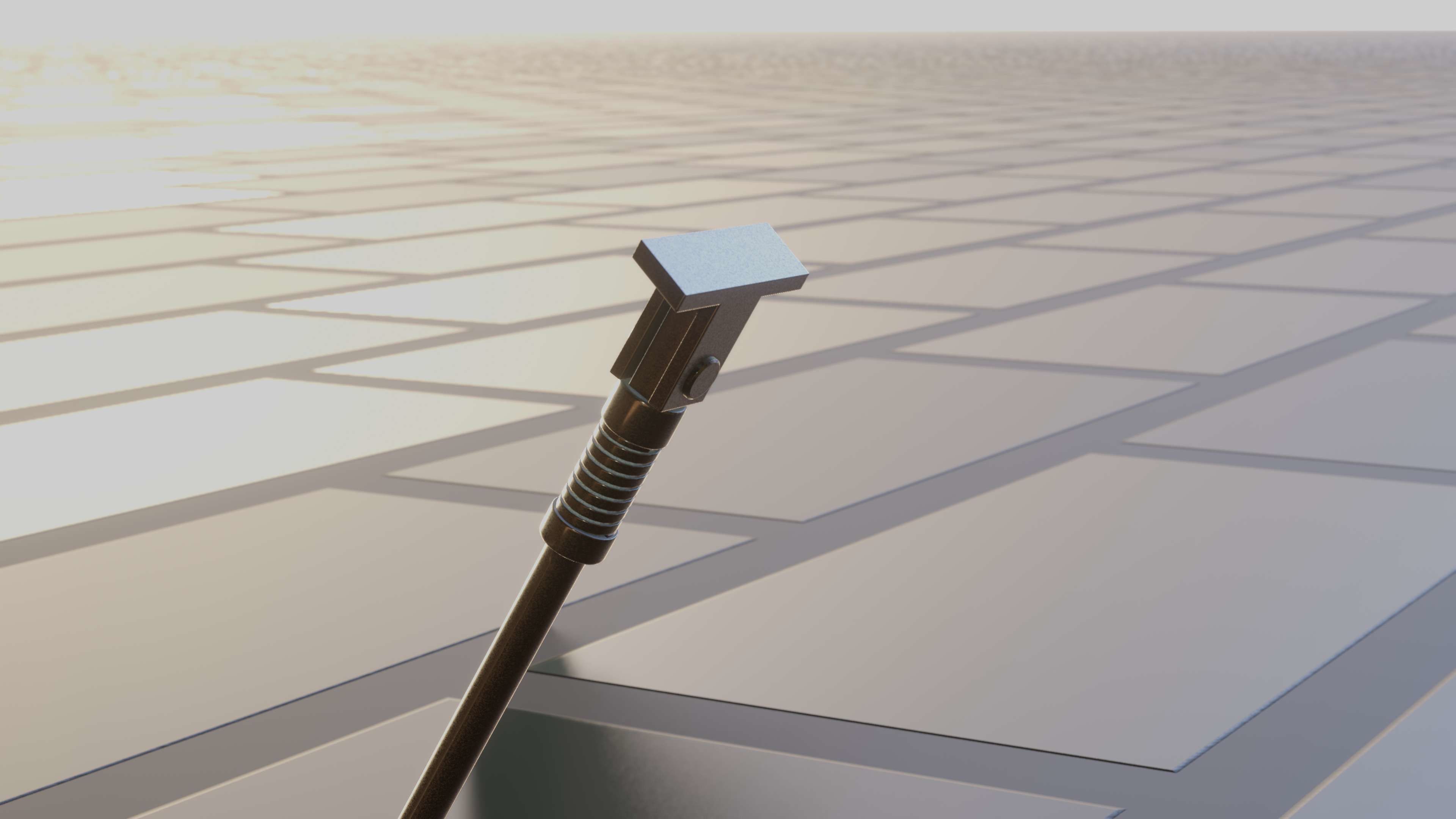 E-Scooter Stand with Procedural PBR Material Setup 3D model_40