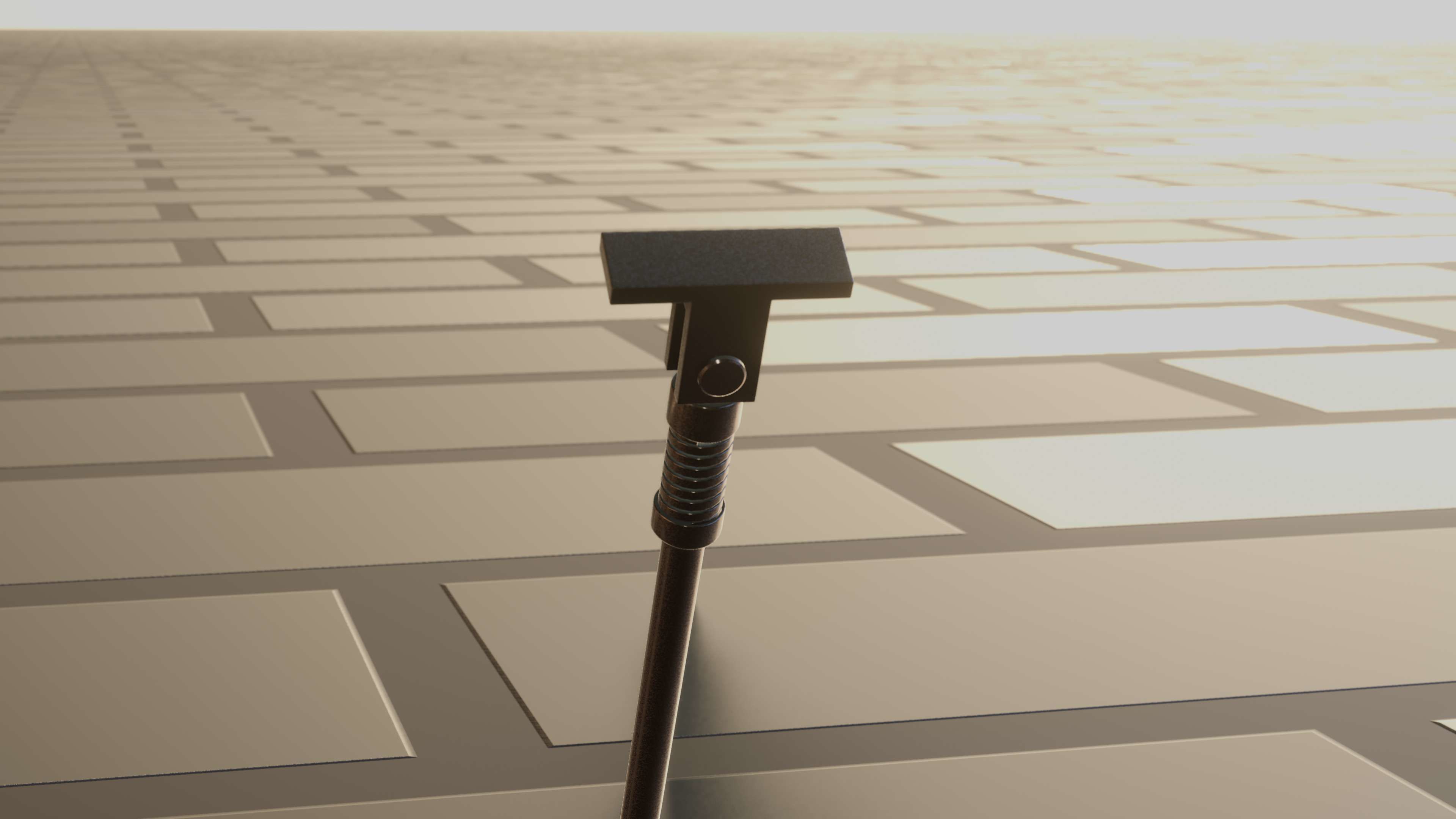 E-Scooter Stand with Procedural PBR Material Setup 3D model_58