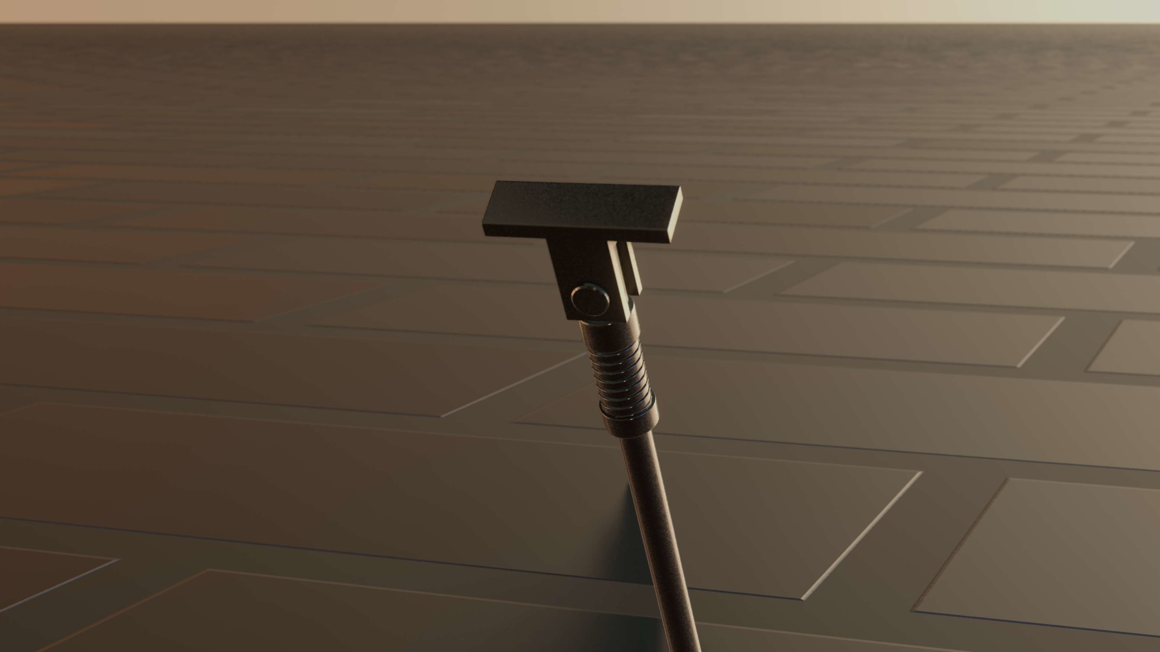 E-Scooter Stand with Procedural PBR Material Setup 3D model_29