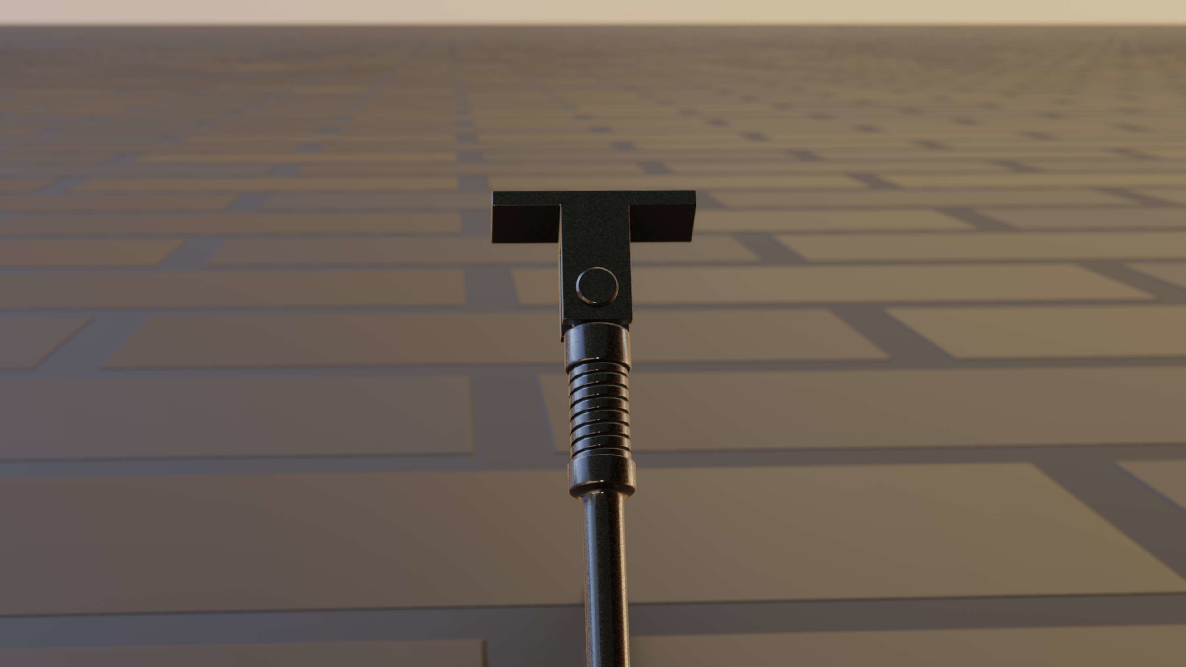 E-Scooter Stand with Procedural PBR Material Setup 3D model_30