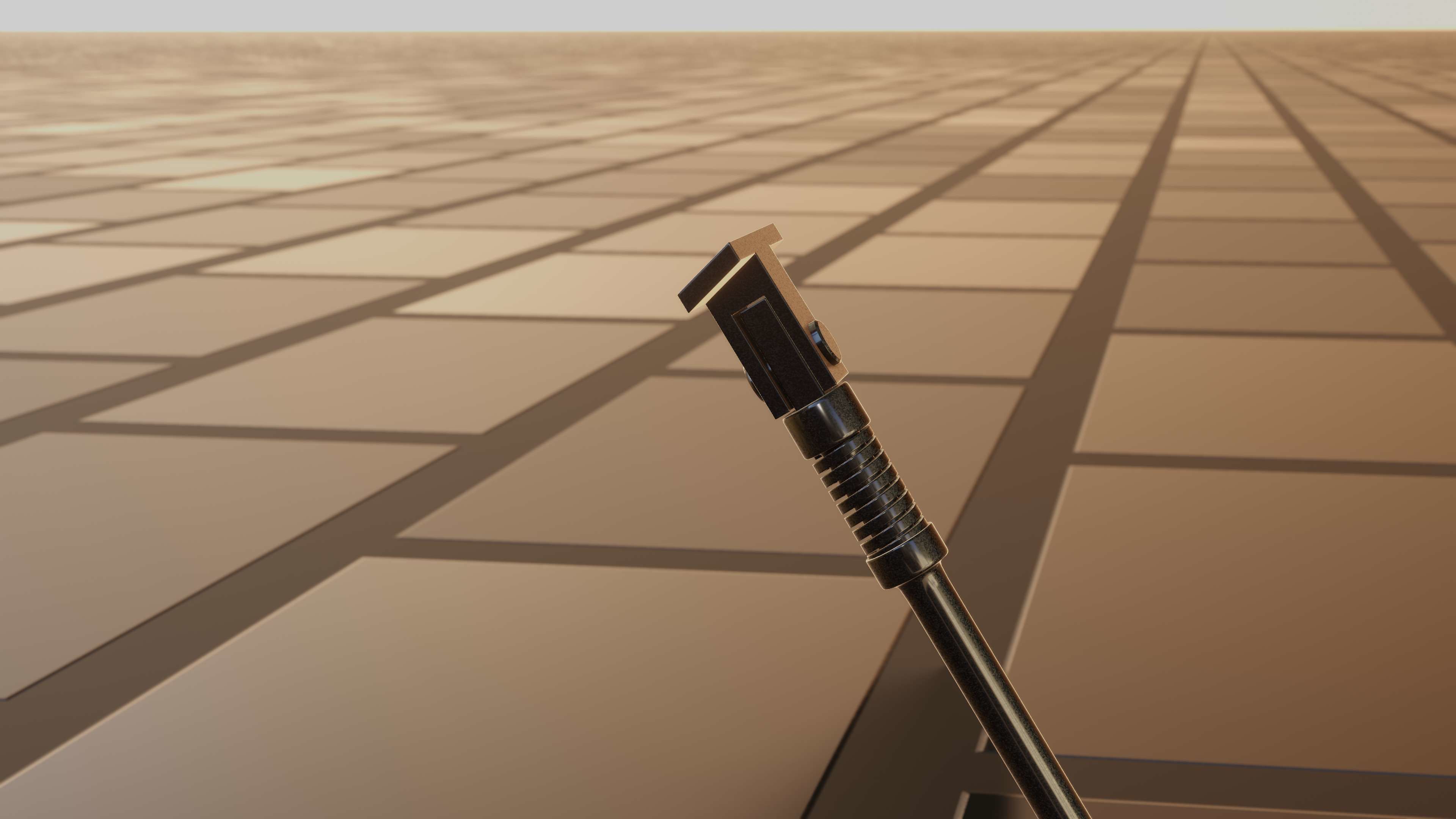 E-Scooter Stand with Procedural PBR Material Setup 3D model_74