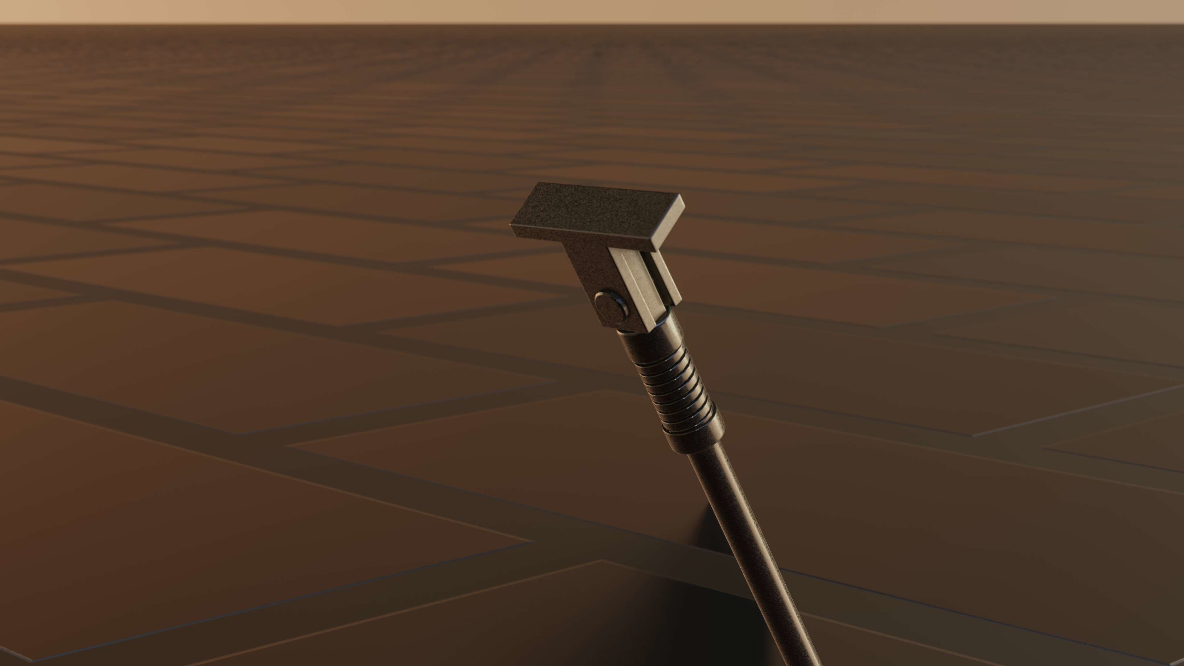 E-Scooter Stand with Procedural PBR Material Setup 3D model_24