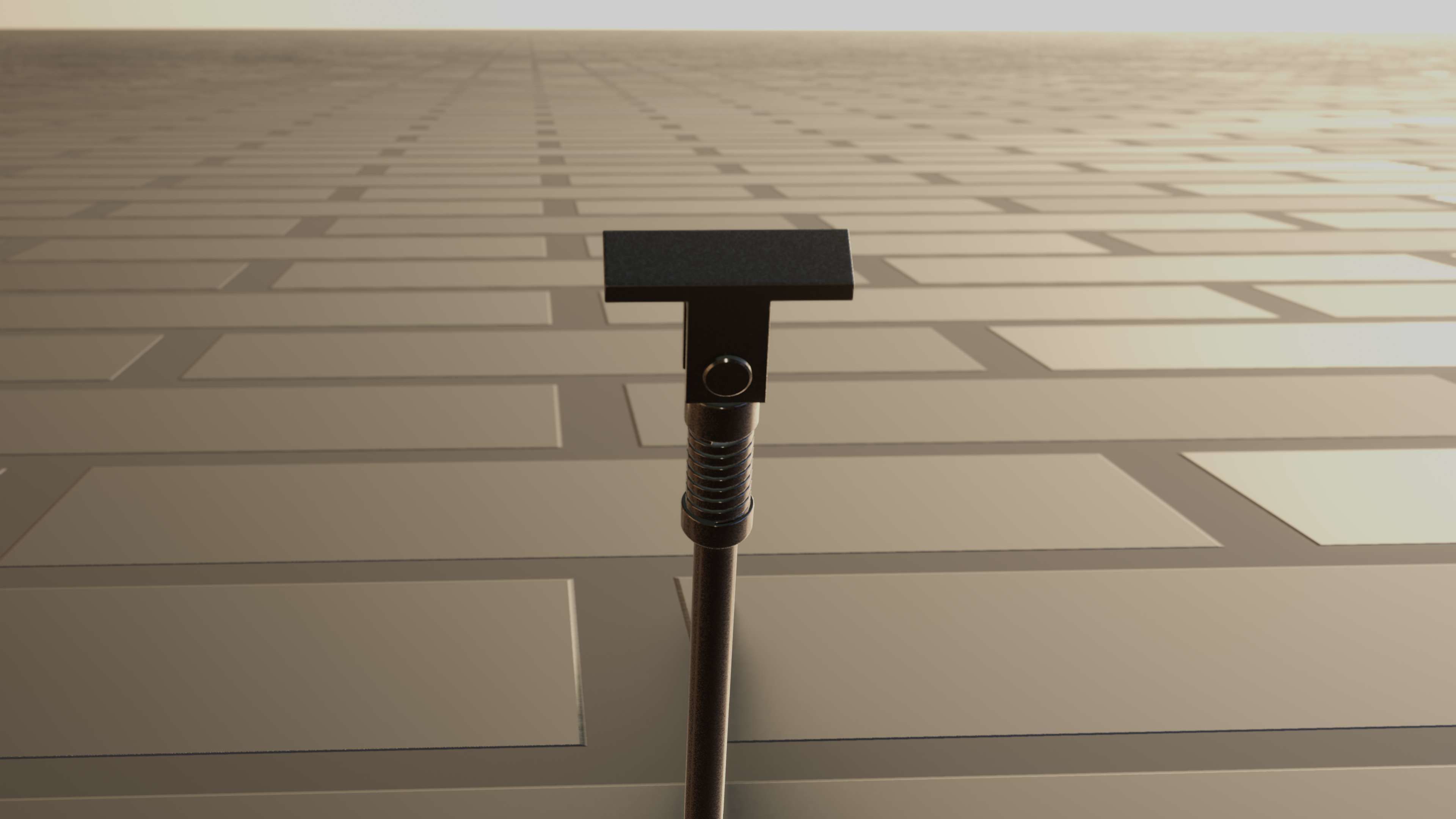 E-Scooter Stand with Procedural PBR Material Setup 3D model_75