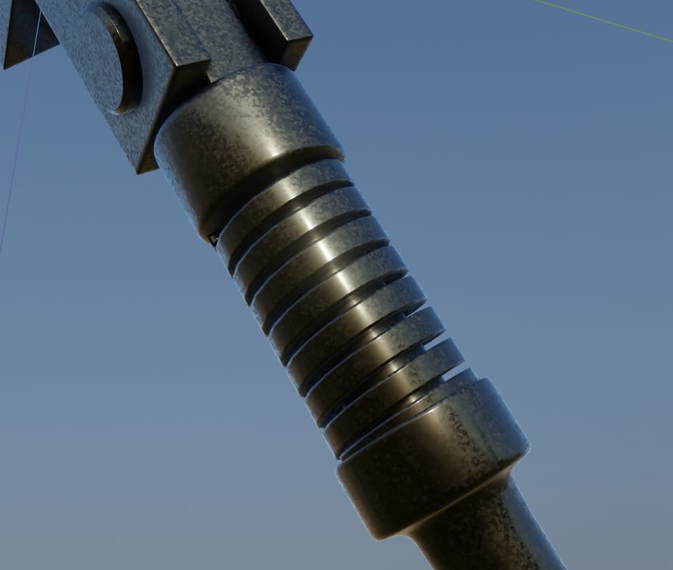 E-Scooter Stand with Procedural PBR Material Setup 3D model_3