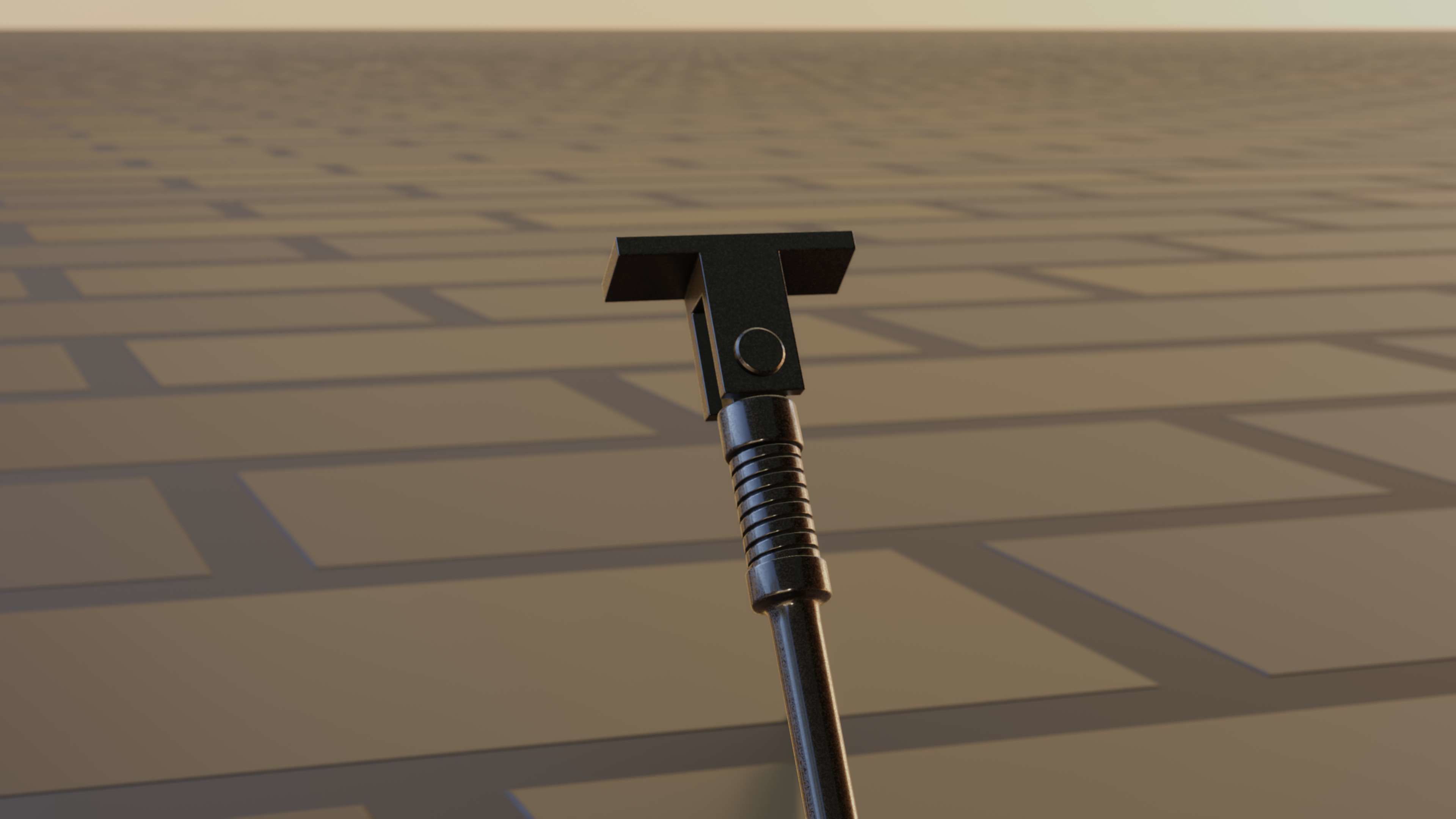 E-Scooter Stand with Procedural PBR Material Setup 3D model_31