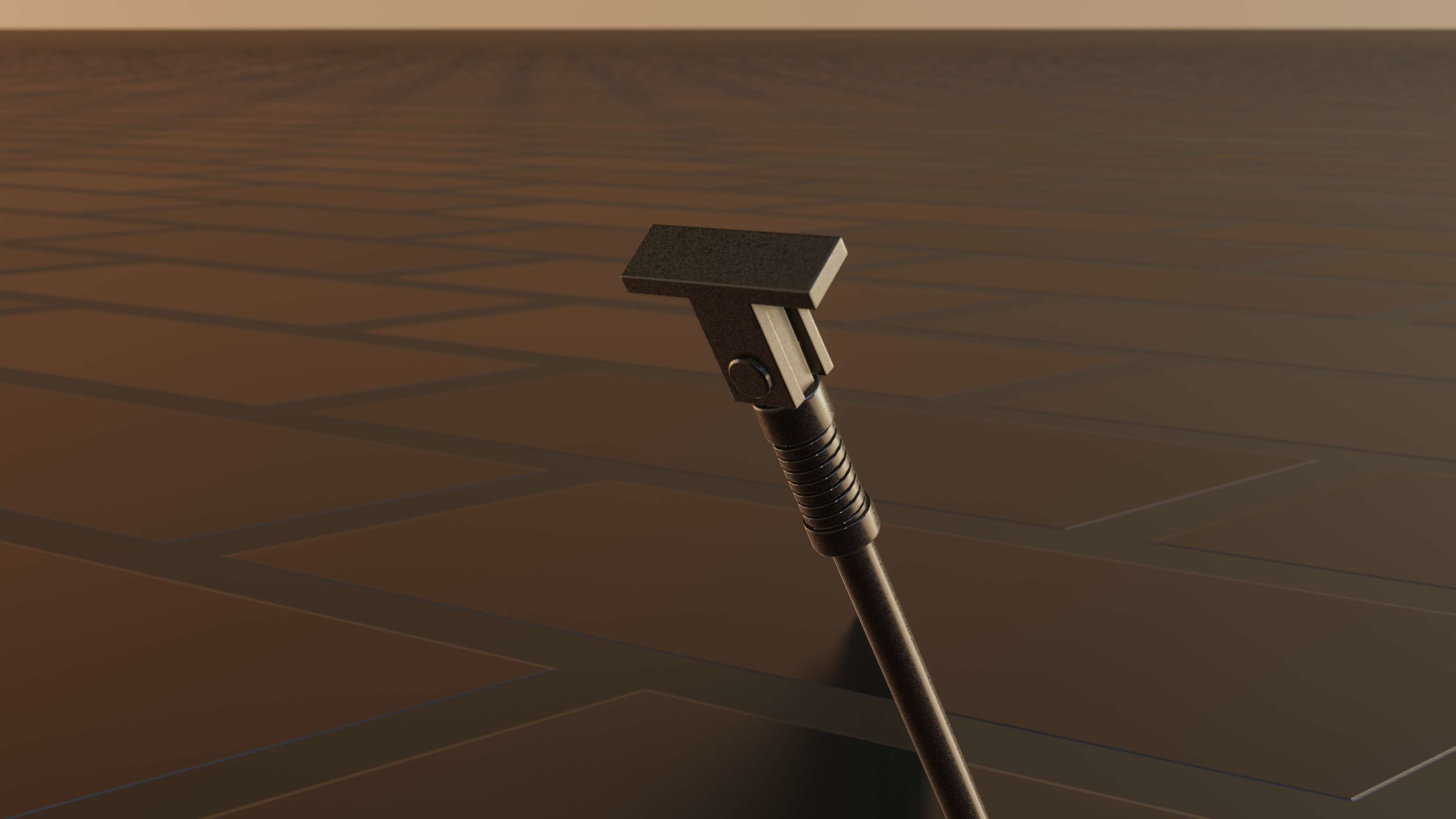 E-Scooter Stand with Procedural PBR Material Setup 3D model_20