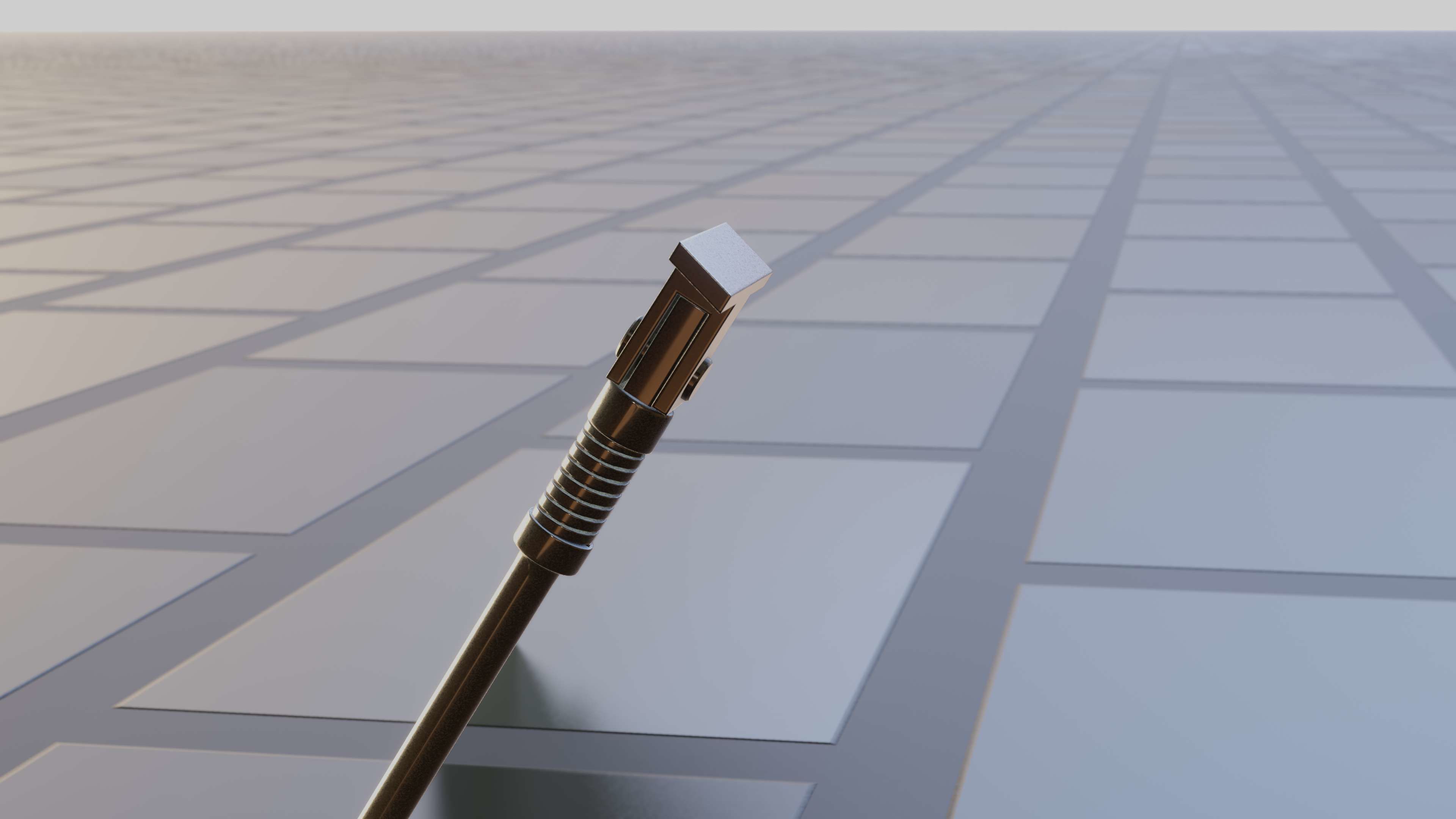 E-Scooter Stand with Procedural PBR Material Setup 3D model_35