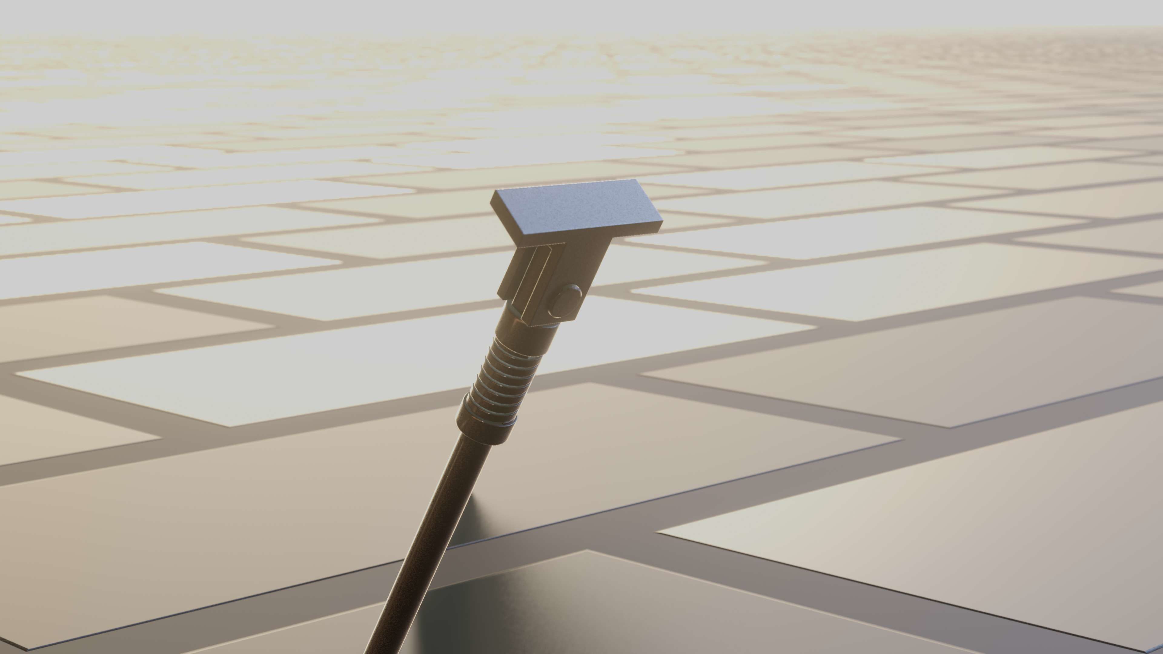 E-Scooter Stand with Procedural PBR Material Setup 3D model_46