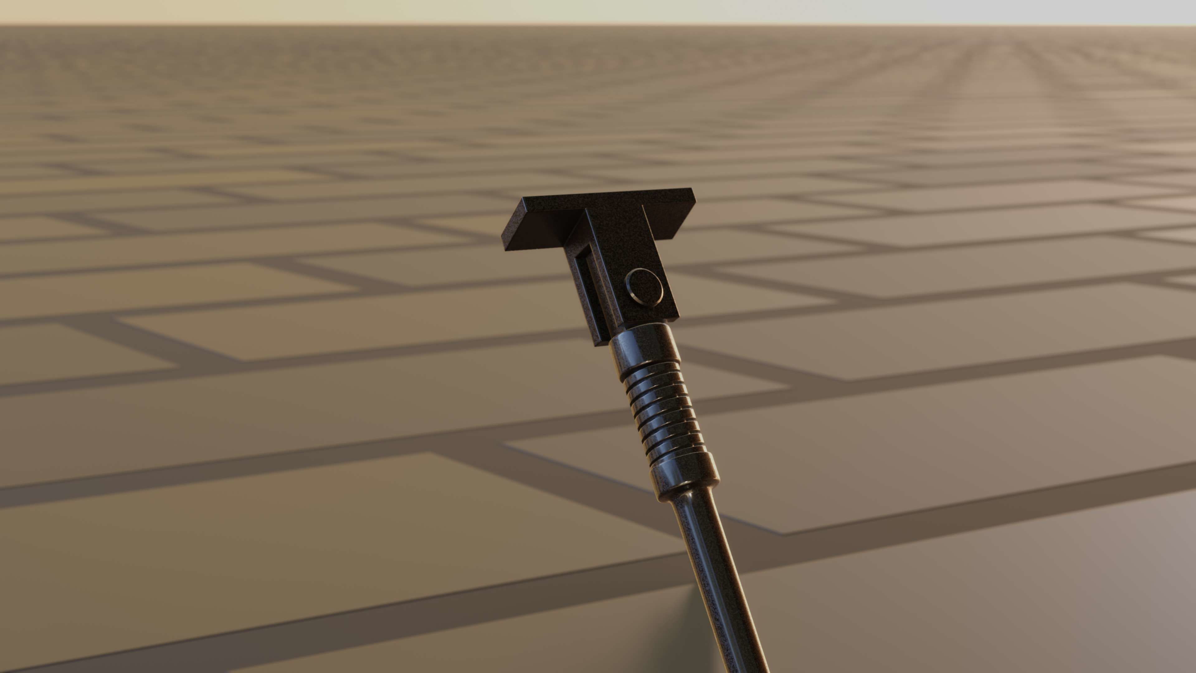 E-Scooter Stand with Procedural PBR Material Setup 3D model_70