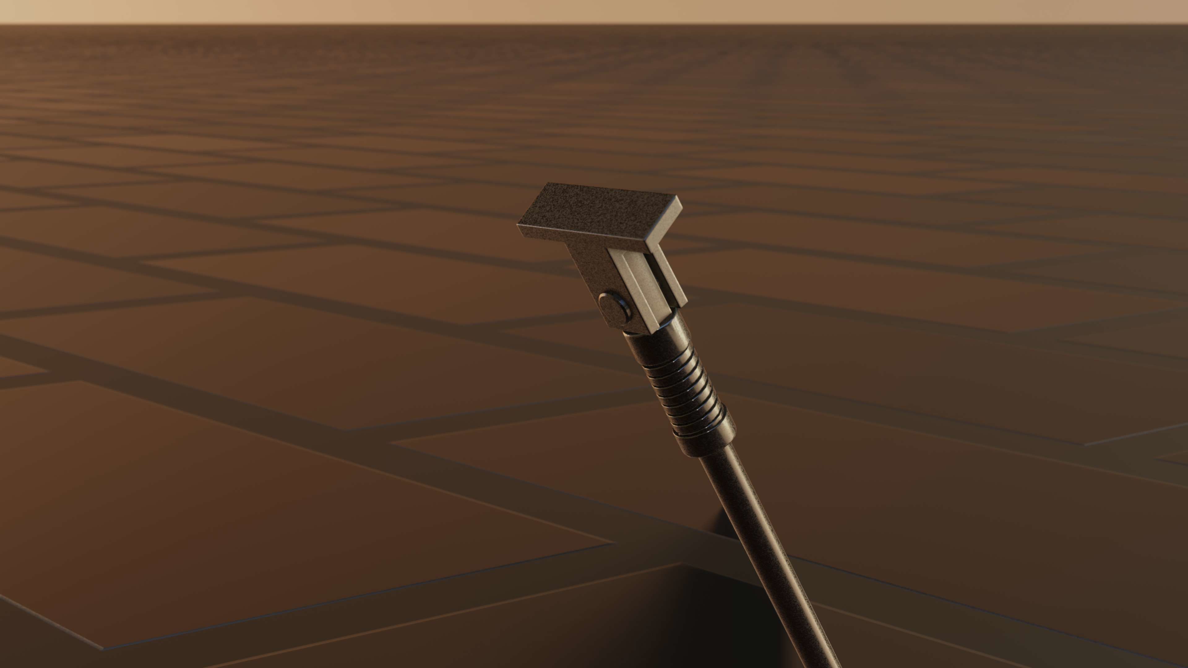 E-Scooter Stand with Procedural PBR Material Setup 3D model_36