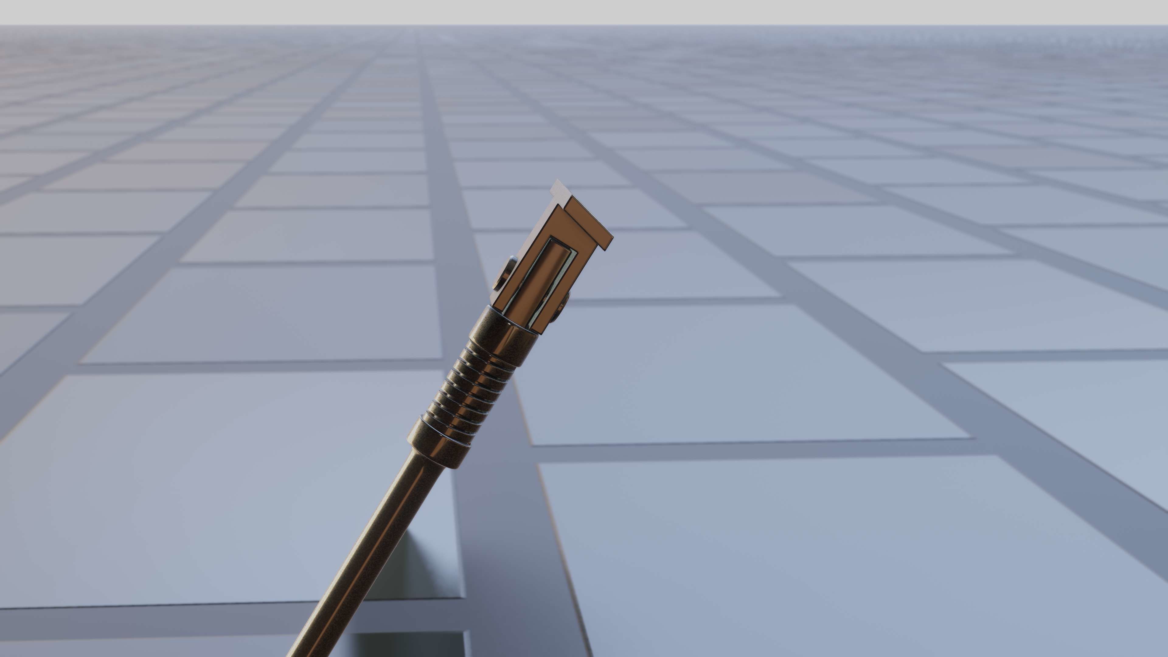 E-Scooter Stand with Procedural PBR Material Setup 3D model_22