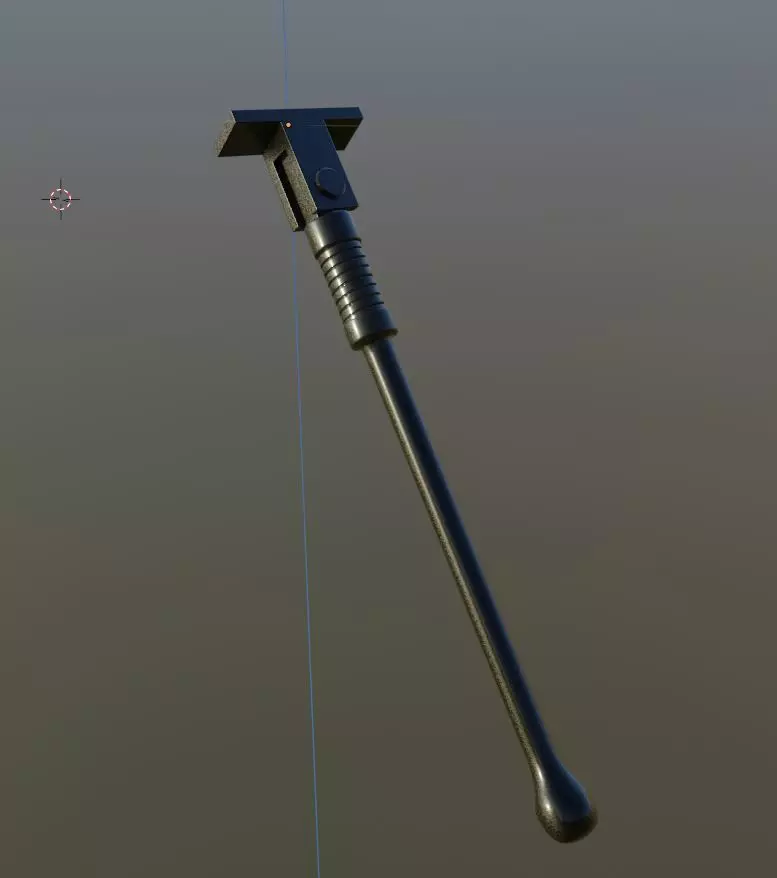 E-Scooter Stand with Procedural PBR Material Setup 3D model_0