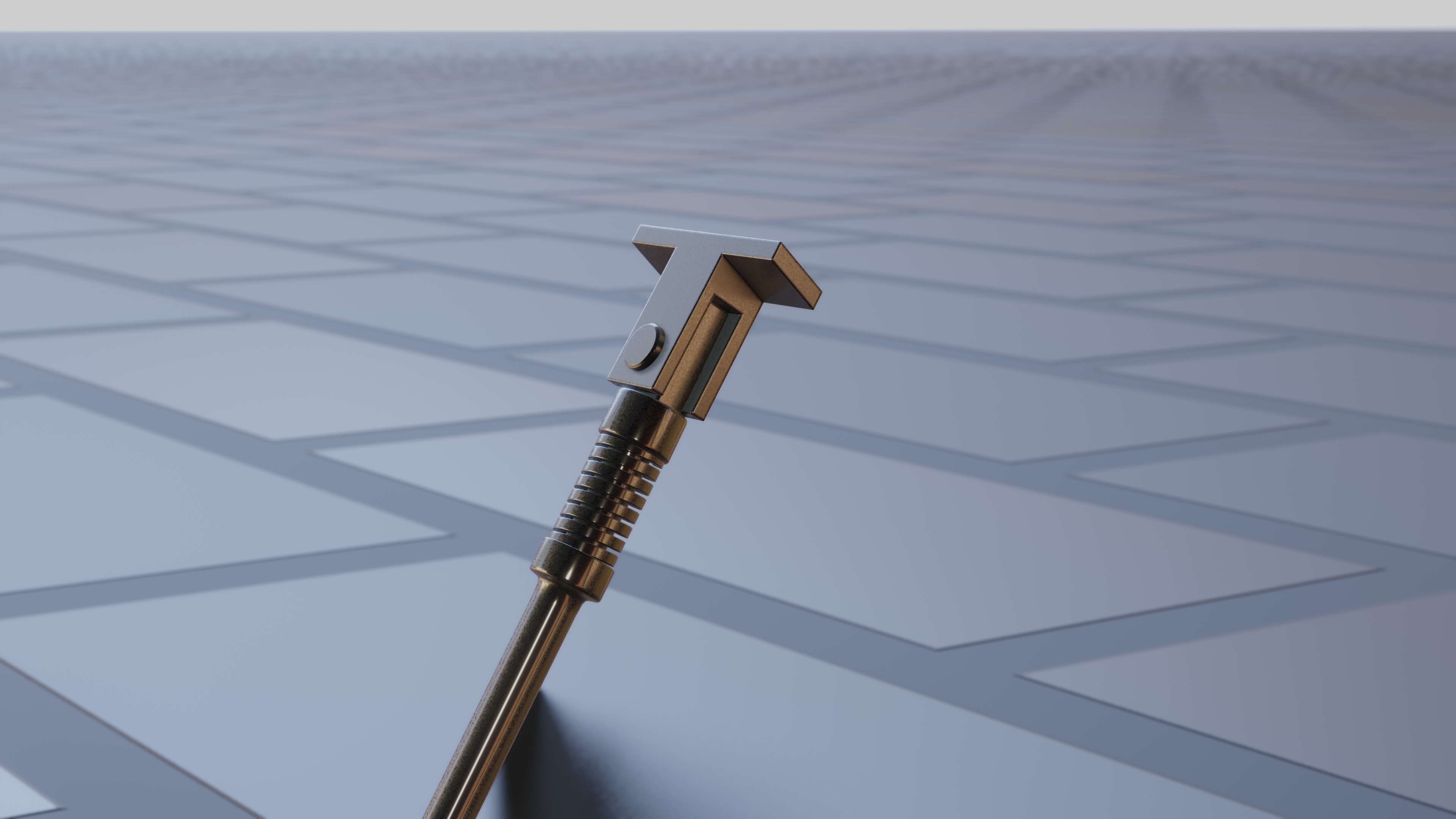 E-Scooter Stand with Procedural PBR Material Setup 3D model_44