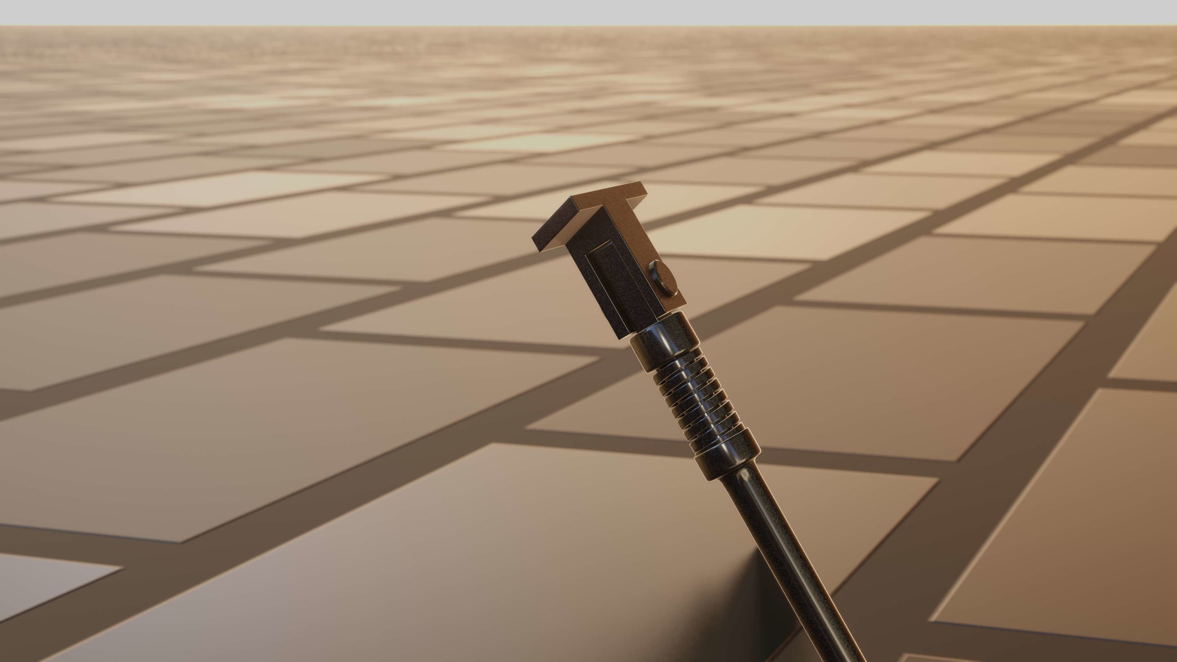 E-Scooter Stand with Procedural PBR Material Setup 3D model_62