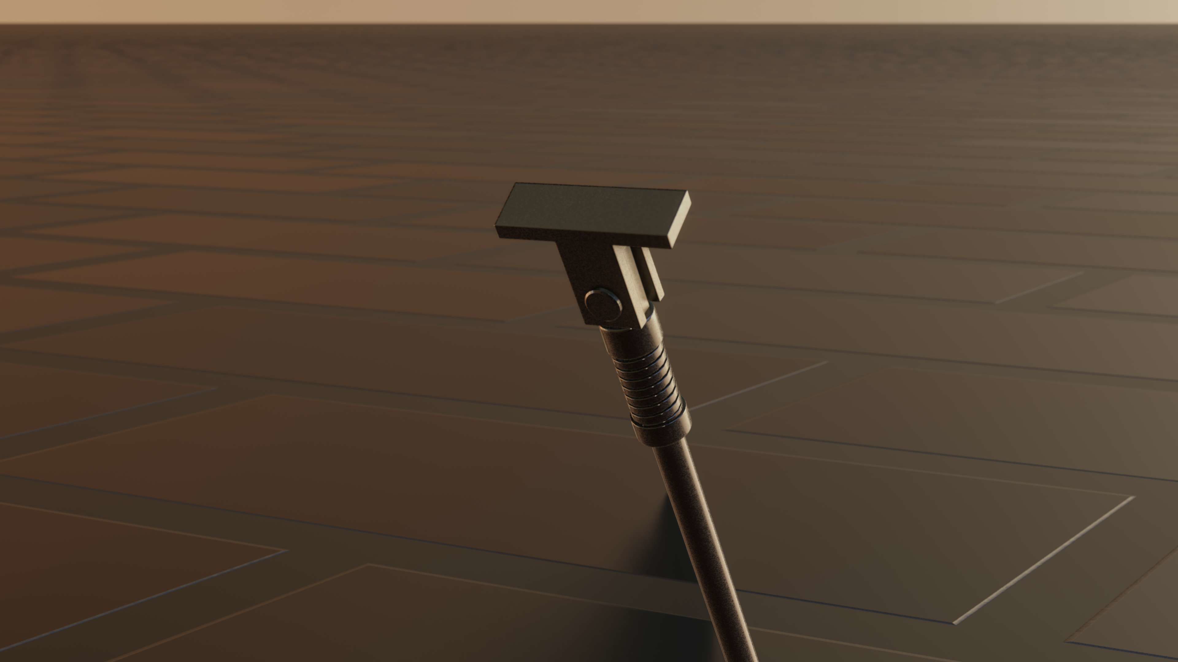 E-Scooter Stand with Procedural PBR Material Setup 3D model_49