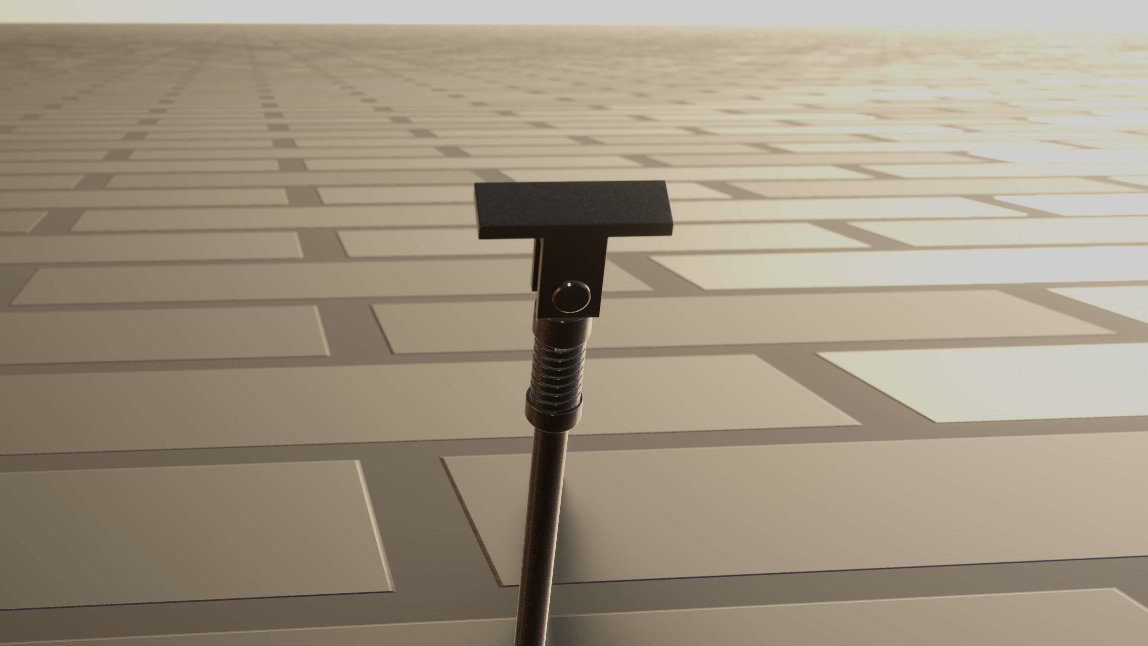 E-Scooter Stand with Procedural PBR Material Setup 3D model_59