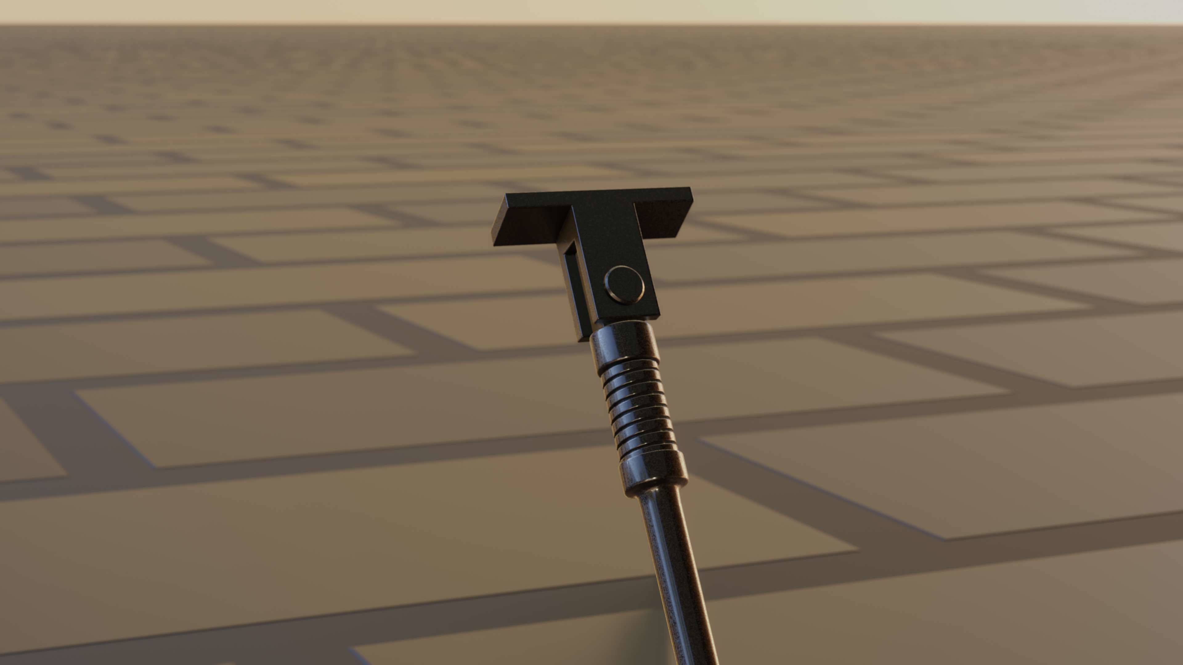 E-Scooter Stand with Procedural PBR Material Setup 3D model_42