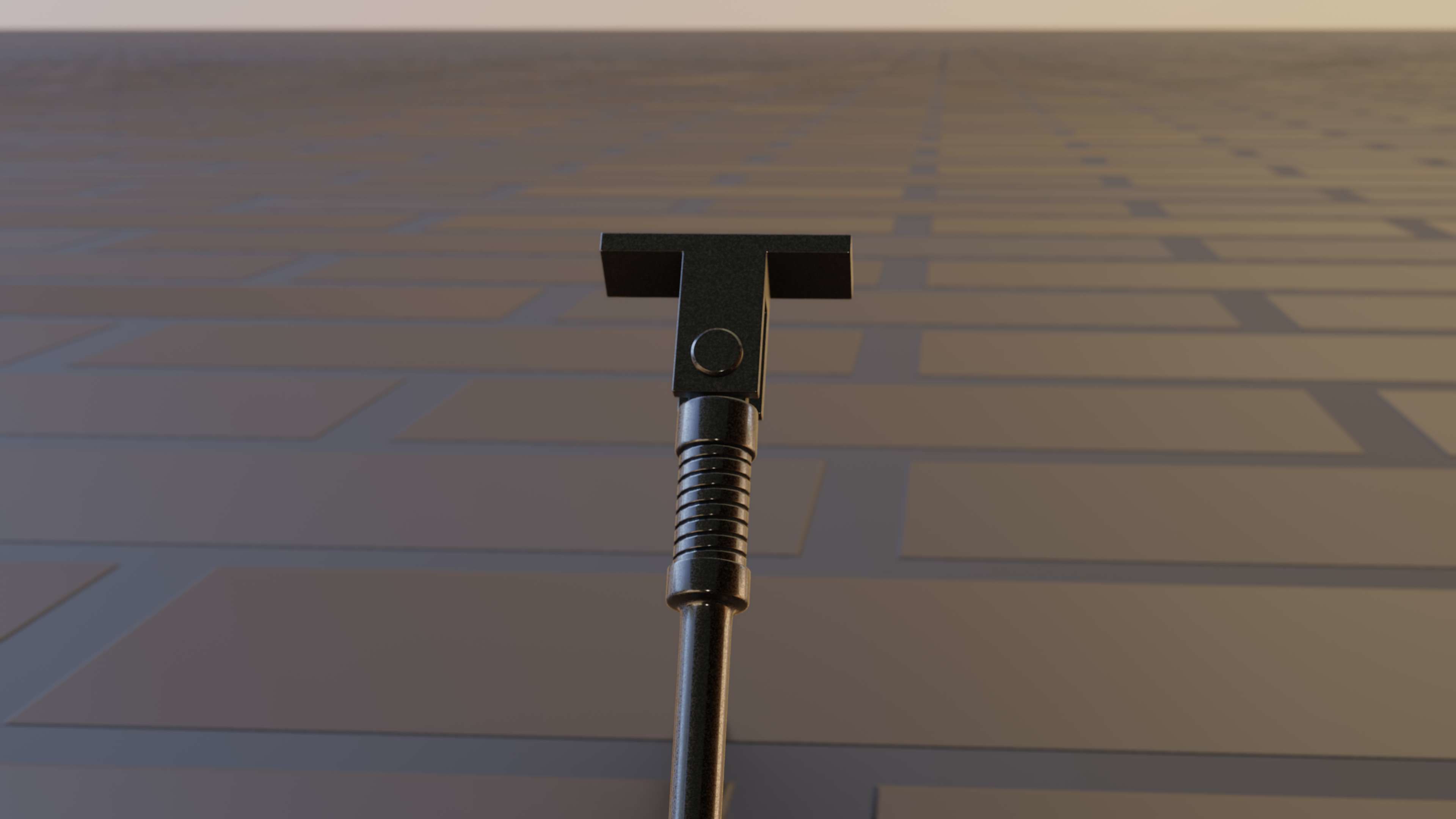 E-Scooter Stand with Procedural PBR Material Setup 3D model_10