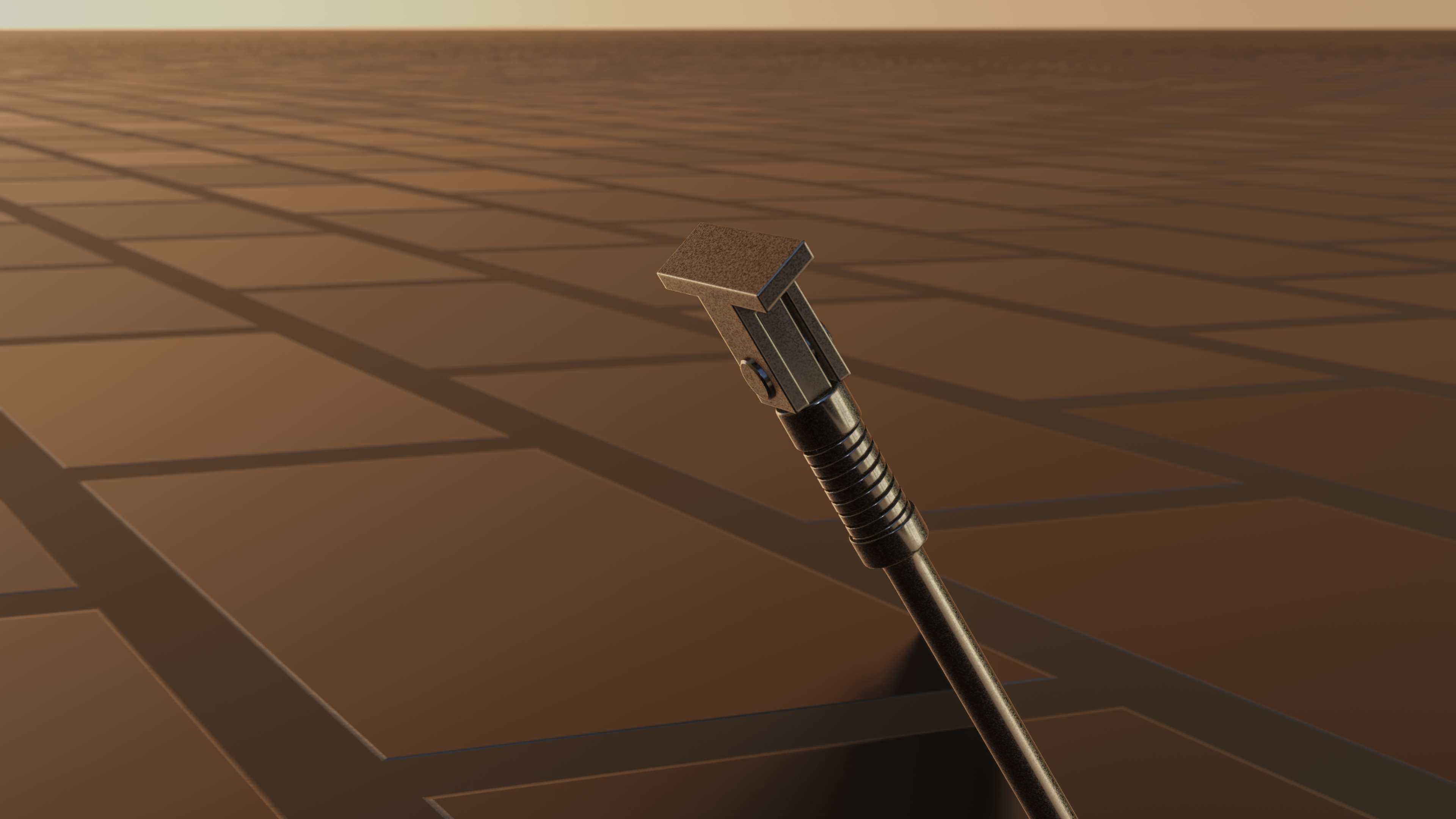 E-Scooter Stand with Procedural PBR Material Setup 3D model_66