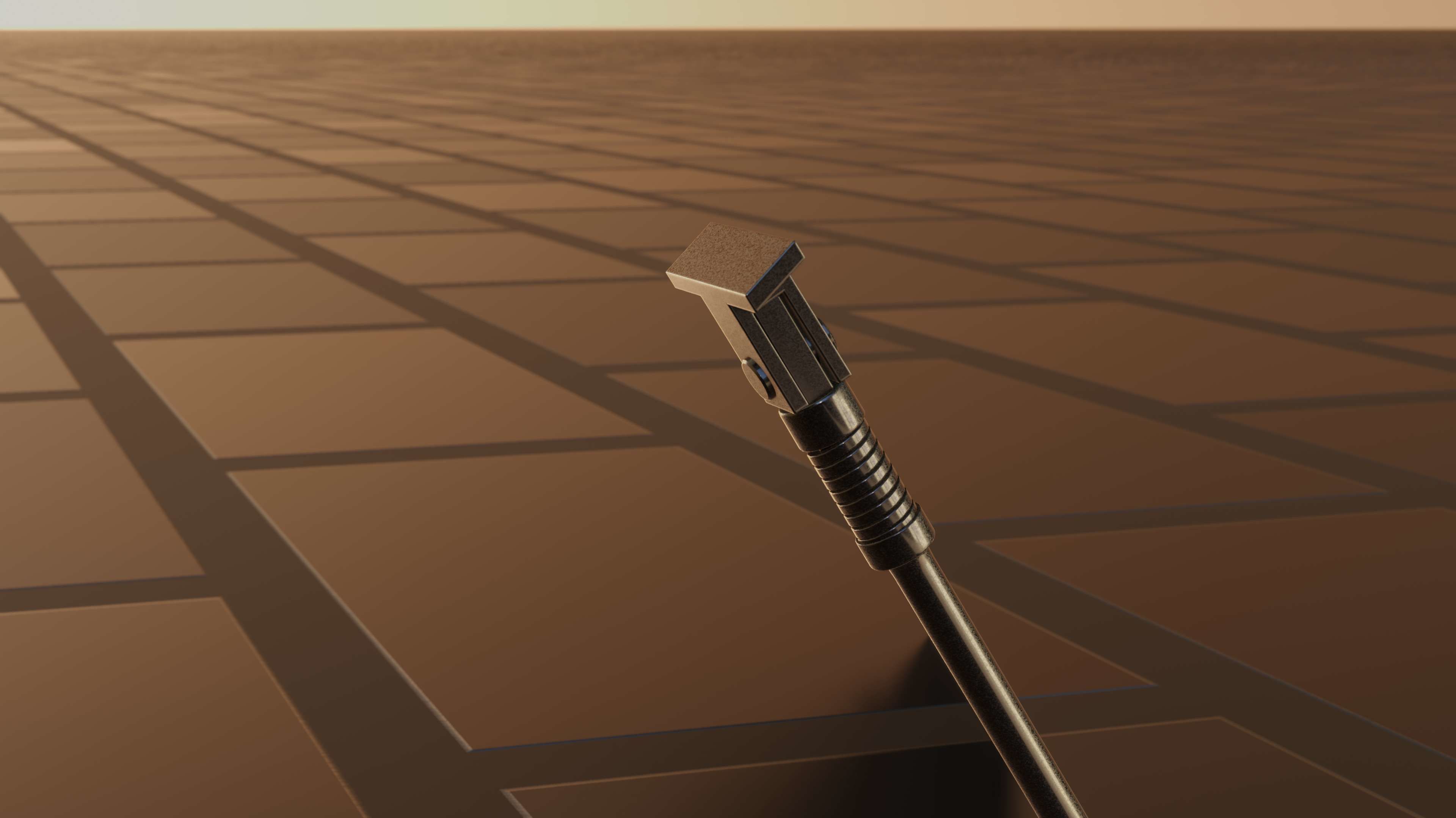 E-Scooter Stand with Procedural PBR Material Setup 3D model_56