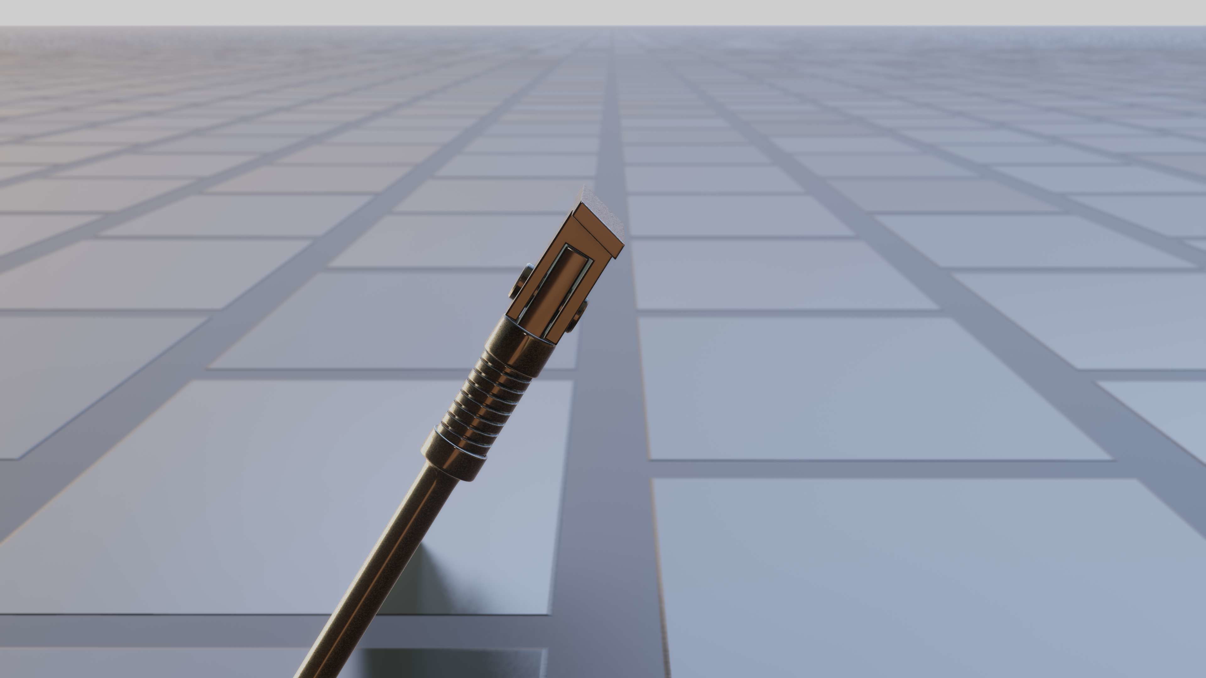 E-Scooter Stand with Procedural PBR Material Setup 3D model_15