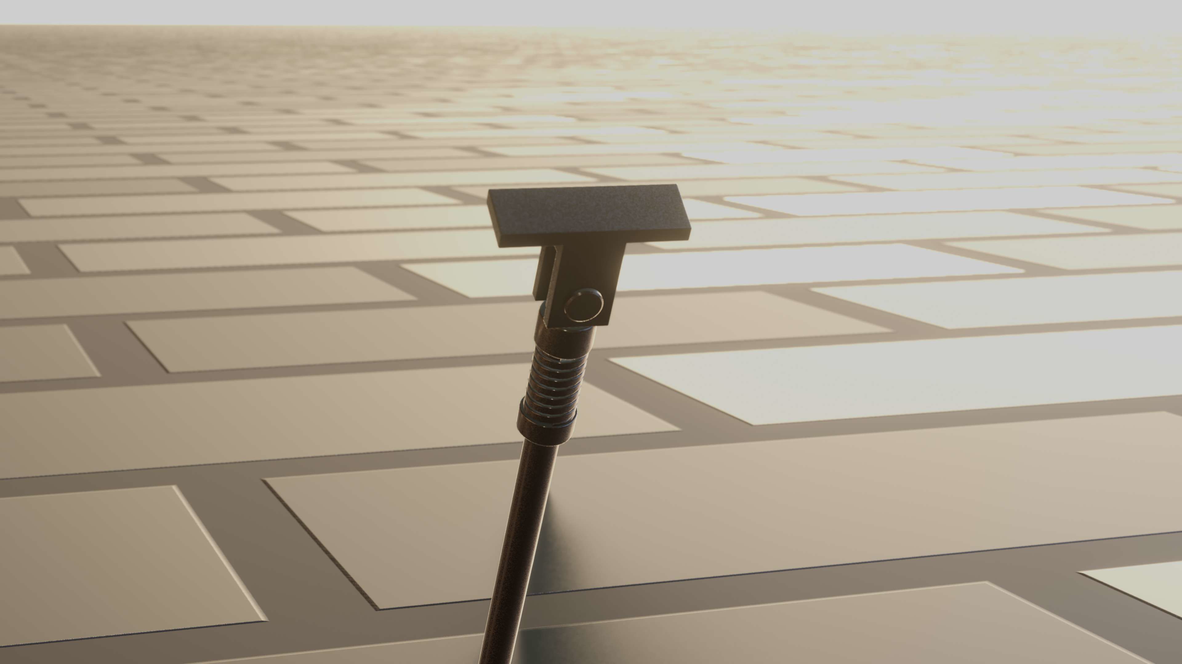 E-Scooter Stand with Procedural PBR Material Setup 3D model_57