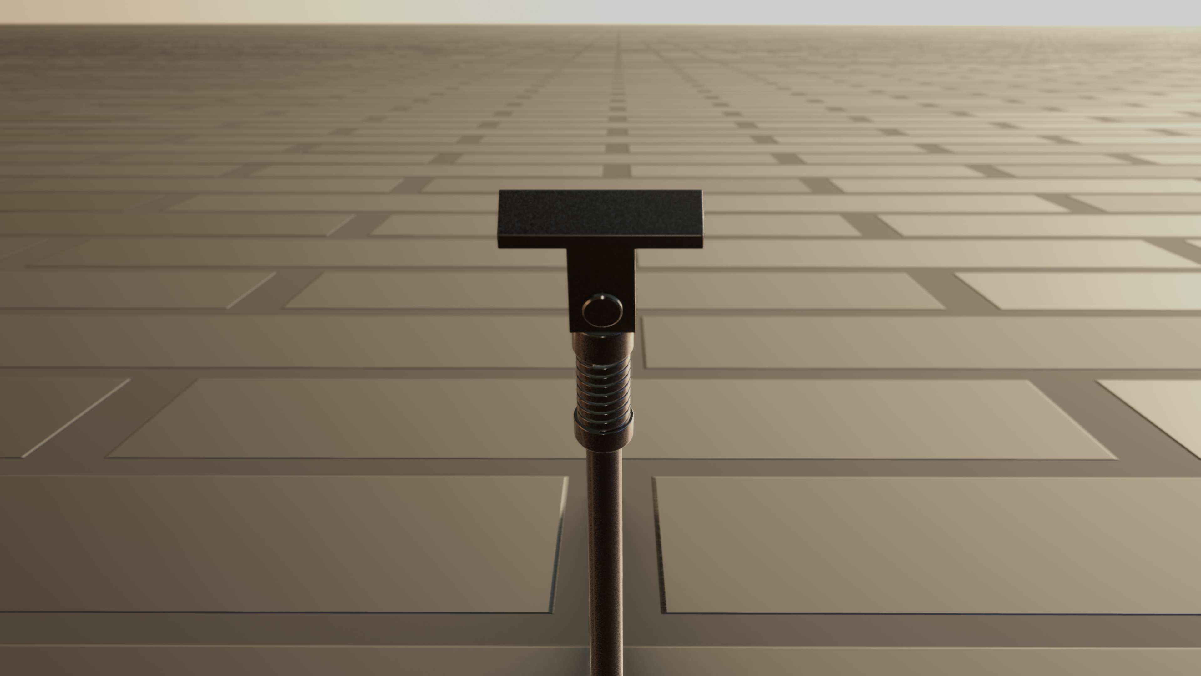 E-Scooter Stand with Procedural PBR Material Setup 3D model_60