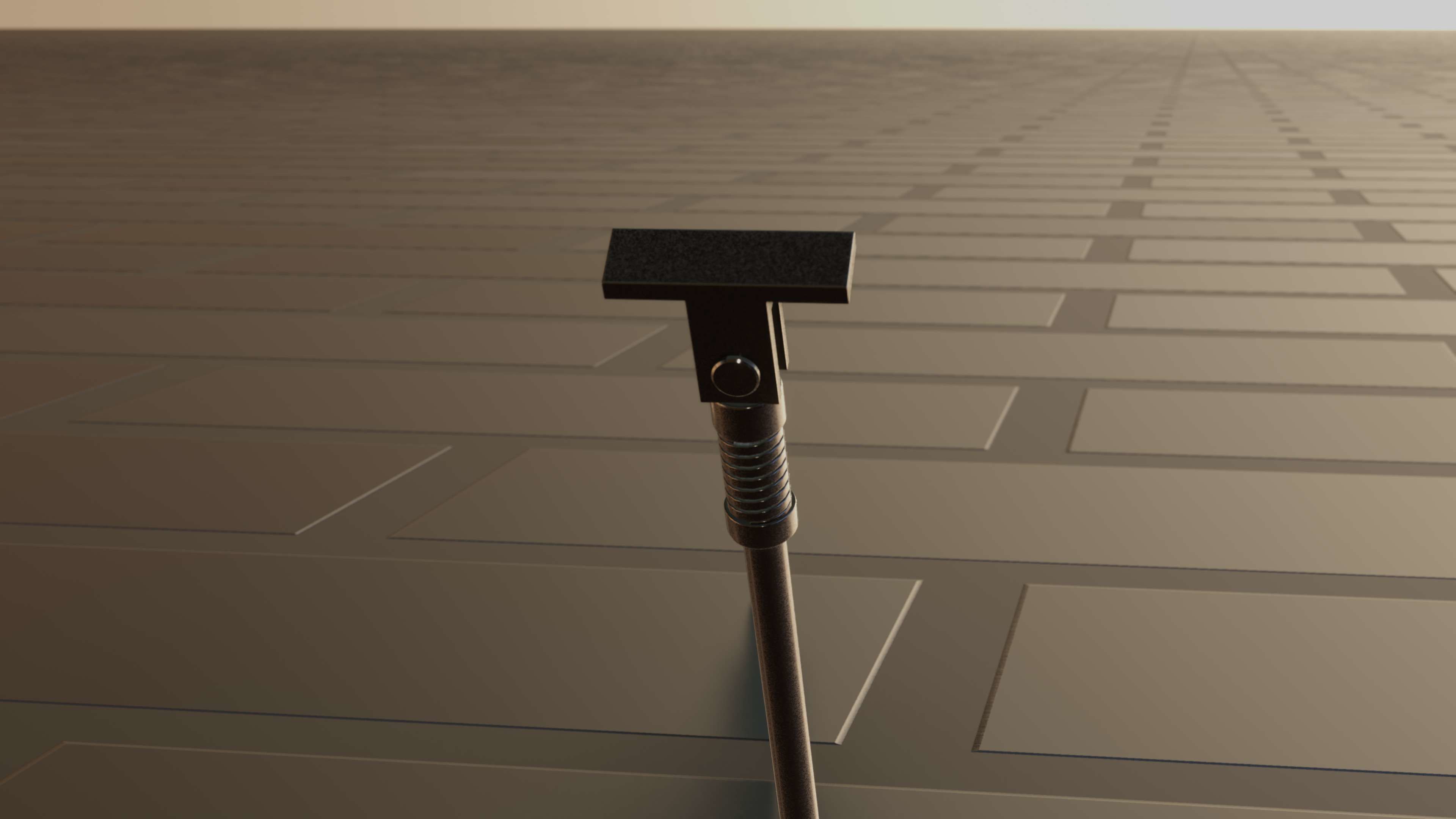 E-Scooter Stand with Procedural PBR Material Setup 3D model_17